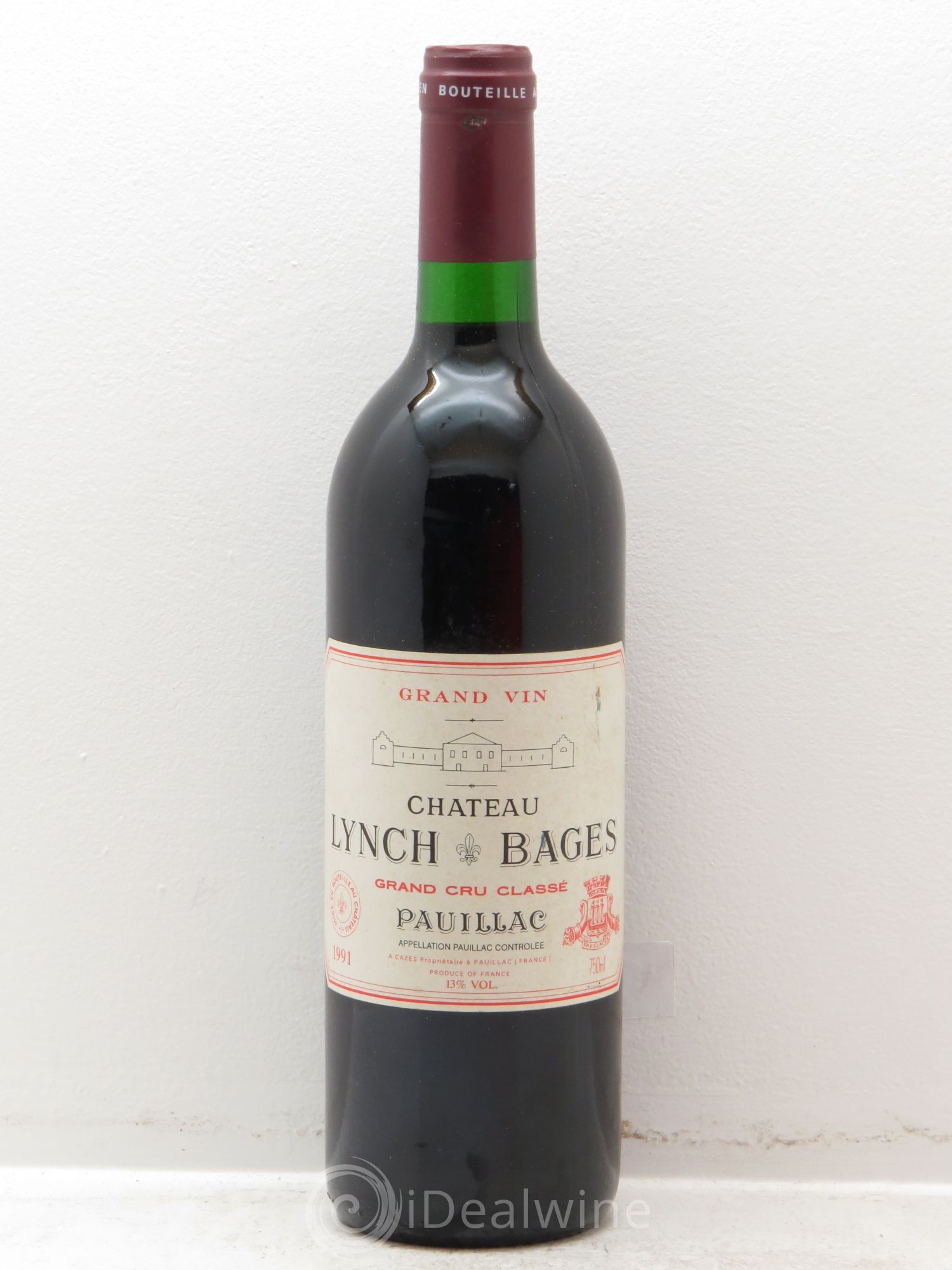 Château Lynch Bages 5ème Grand Cru Classé 1991 - Lot de 1 bouteille - 0