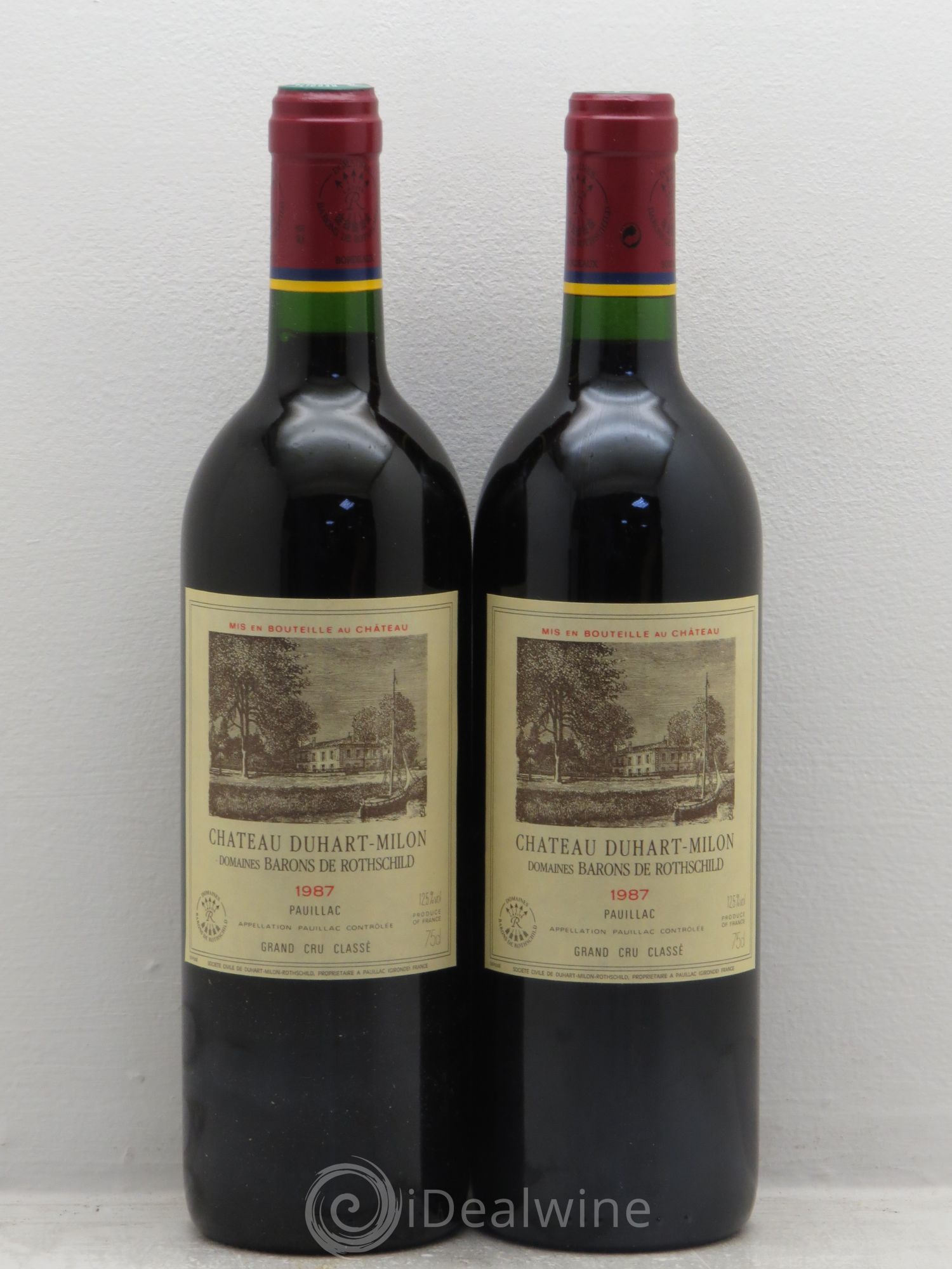 Château Duhart-Milon 4ème Grand Cru Classé 1987 - Lot de 2 bouteilles - 0