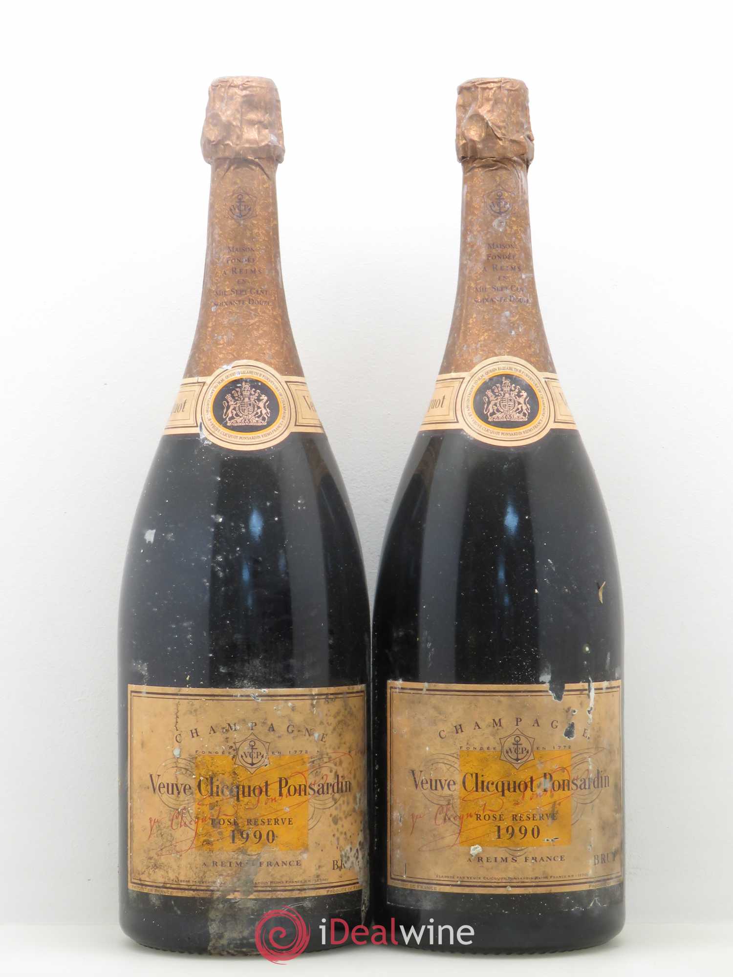 Champagne - Rosé Réserve Veuve Clicquot Ponsardin 1990 - Posten von 2 Magnum - 0