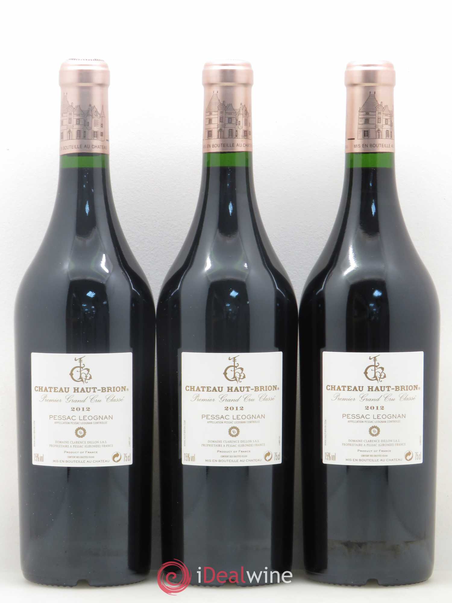Château Haut Brion 1er Grand Cru Classé 2012 - Lot de 6 bouteilles - 2