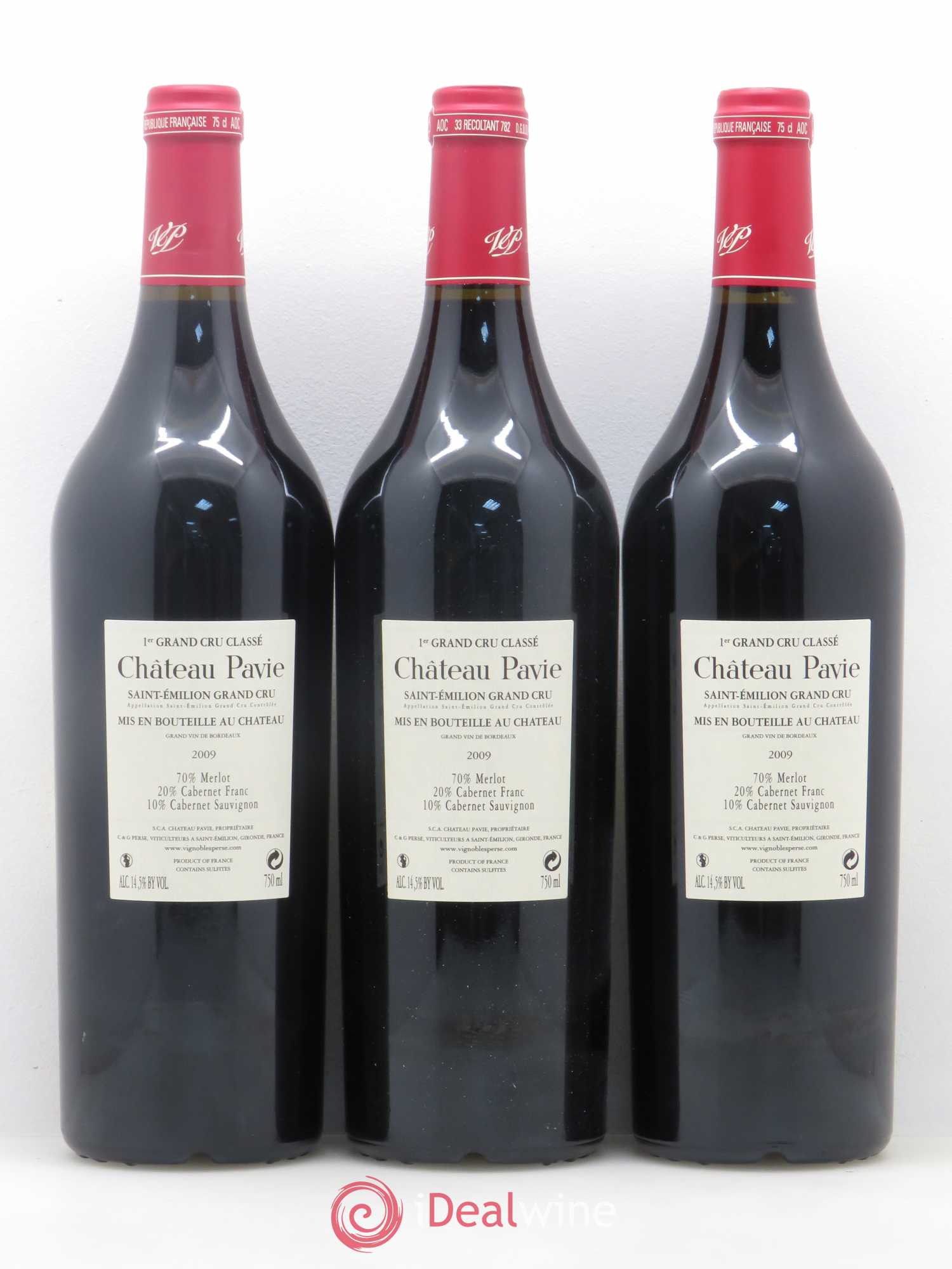Château Pavie 1er Grand Cru Classé A 2009 - Lot de 12 bouteilles - 2