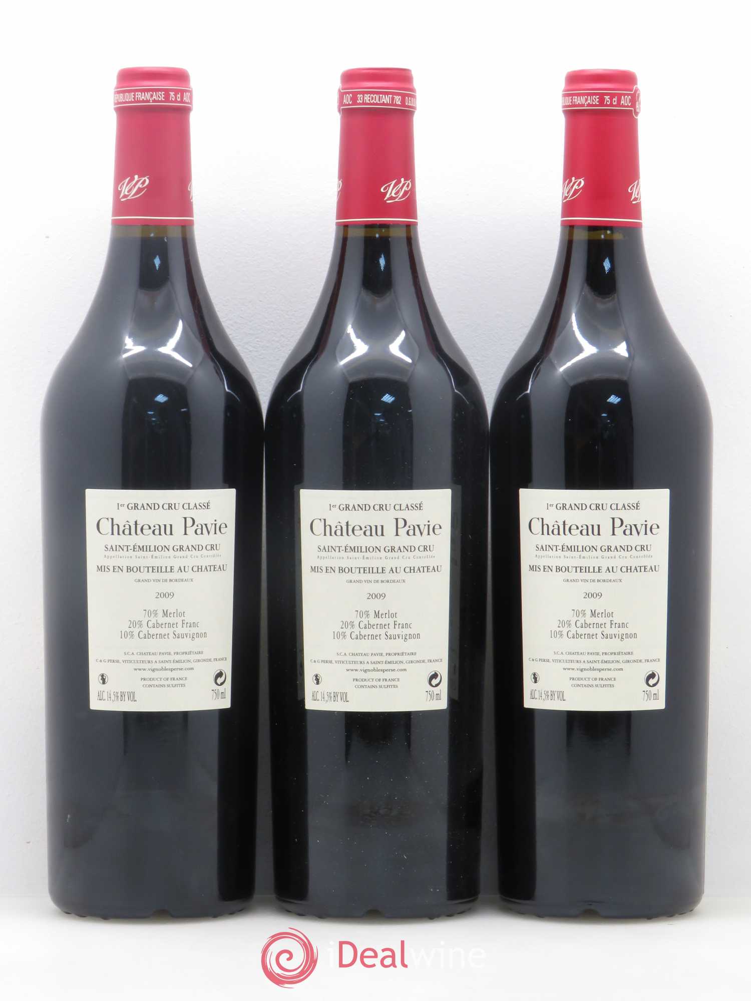 Château Pavie 1er Grand Cru Classé A 2009 - Lot de 12 bouteilles - 6