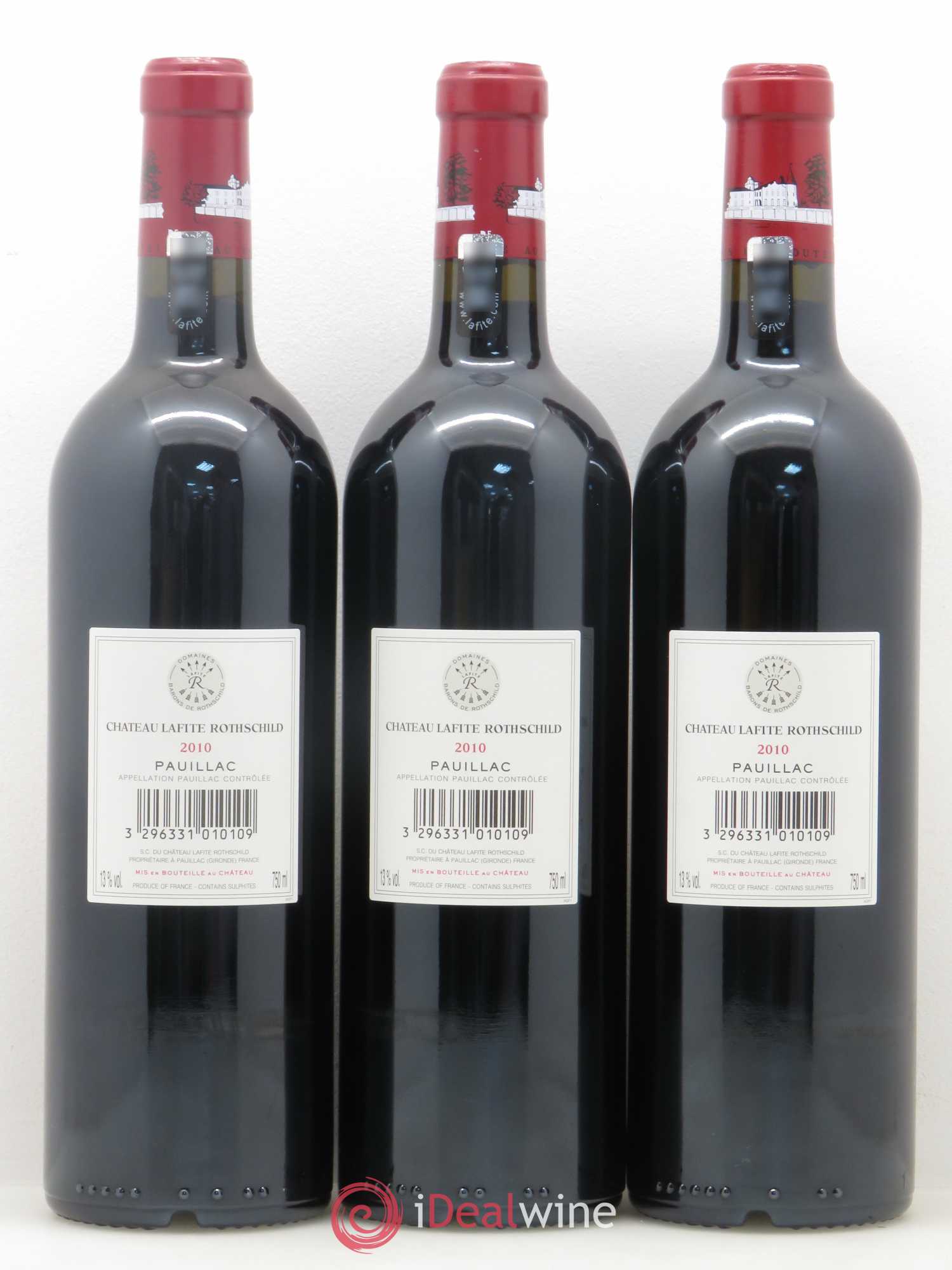 Château Lafite Rothschild 1er Grand Cru Classé 2010 - Lot de 6 bouteilles - 2
