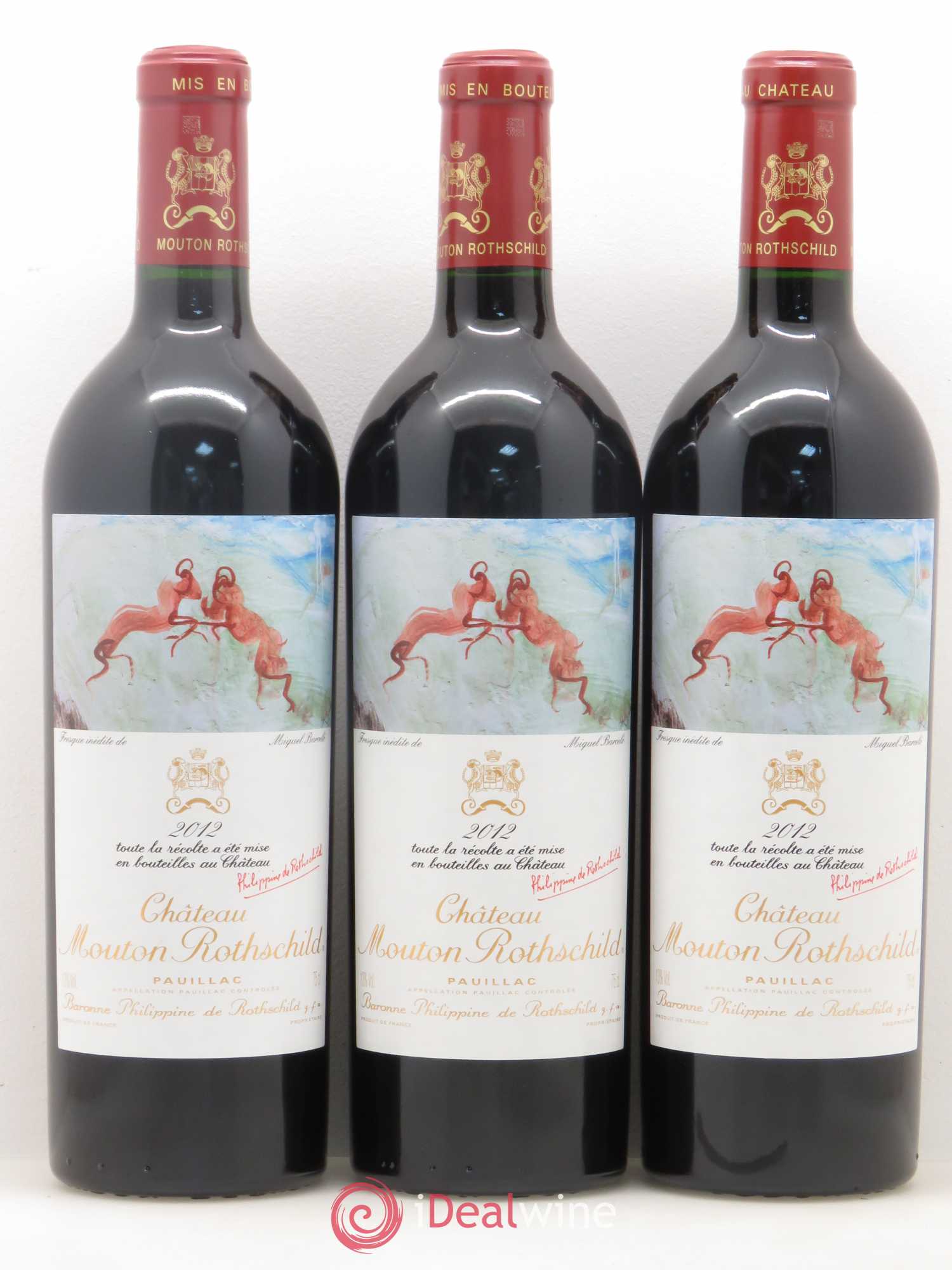 Château Mouton Rothschild 1er Grand Cru Classé 2012 - Lot de 6 bouteilles - 1