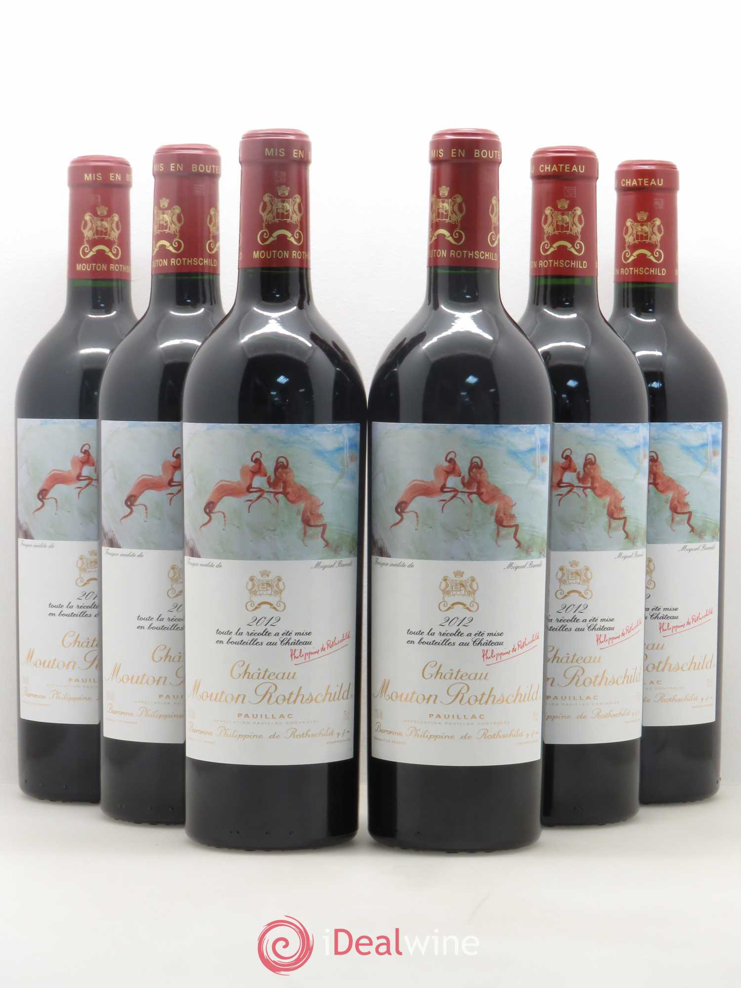 Château Mouton Rothschild 1er Grand Cru Classé 2012 - Lot de 6 bouteilles - 0