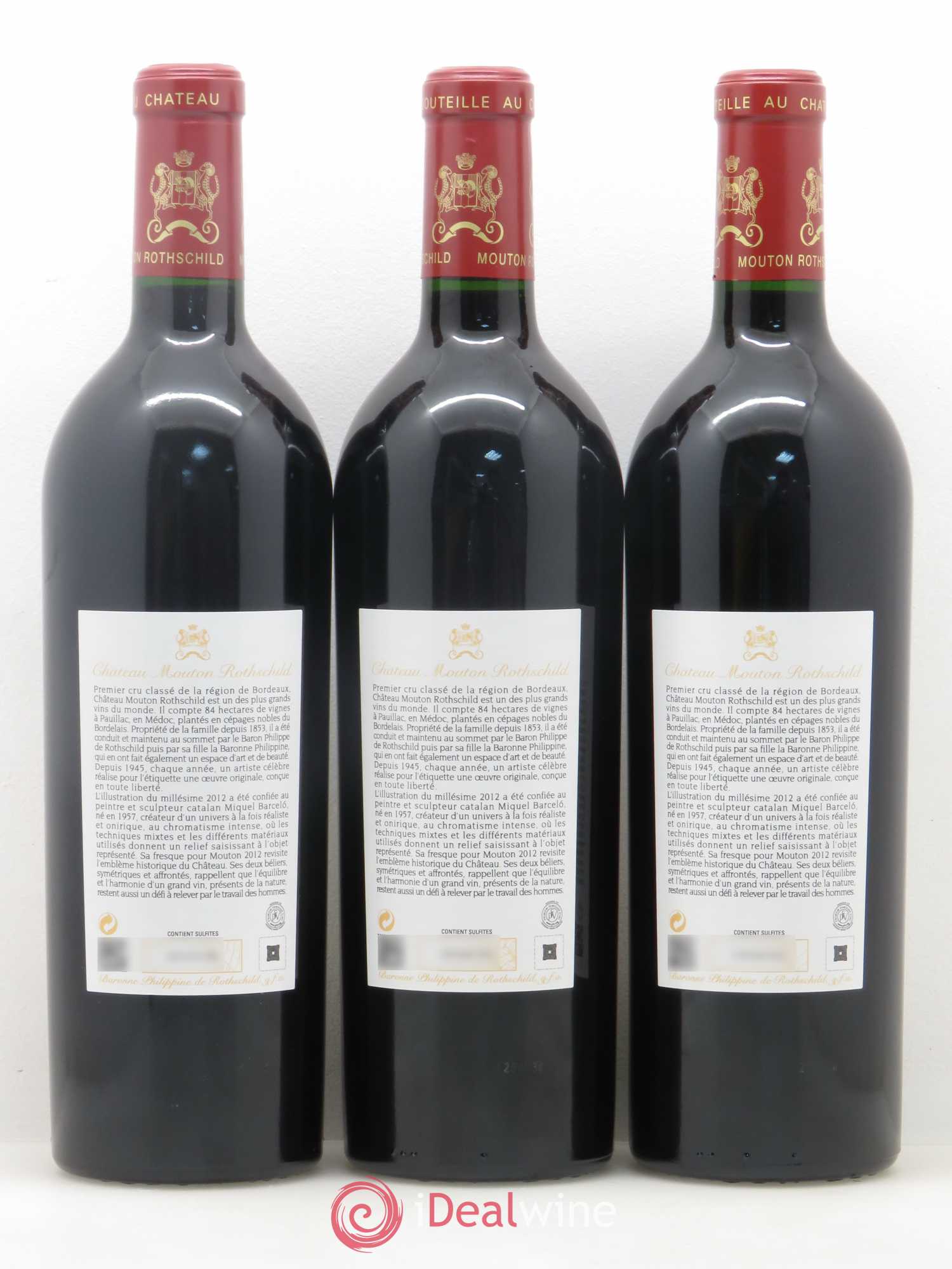Château Mouton Rothschild 1er Grand Cru Classé 2012 - Lot de 6 bouteilles - 4