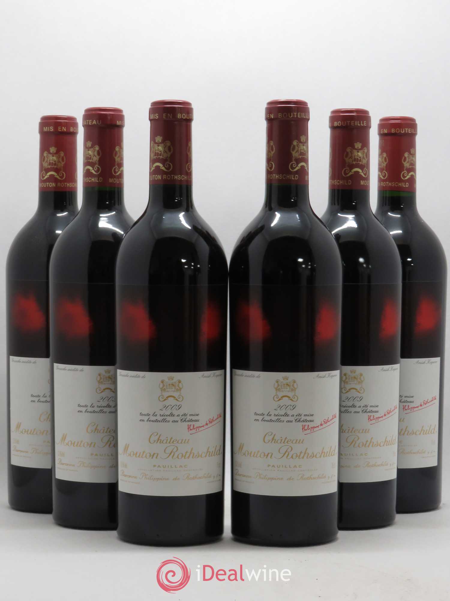 Château Mouton Rothschild 1er Grand Cru Classé 2009 - Lot de 6 bouteilles - 0