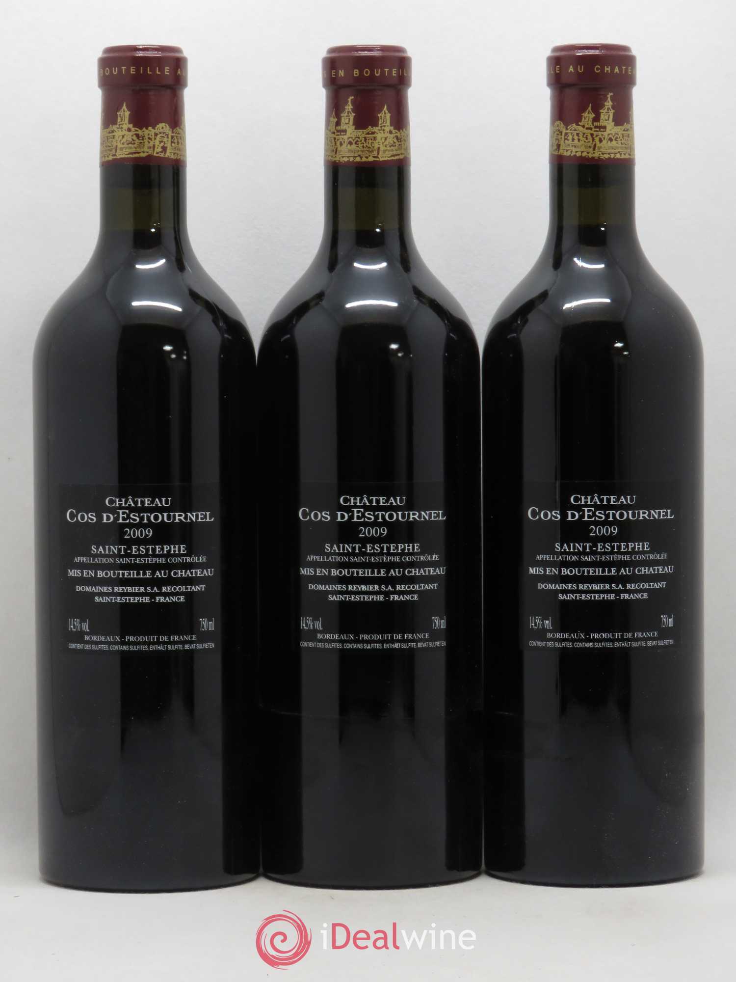 Cos d'Estournel 2ème Grand Cru Classé 2009 - Lot de 12 bouteilles - 6