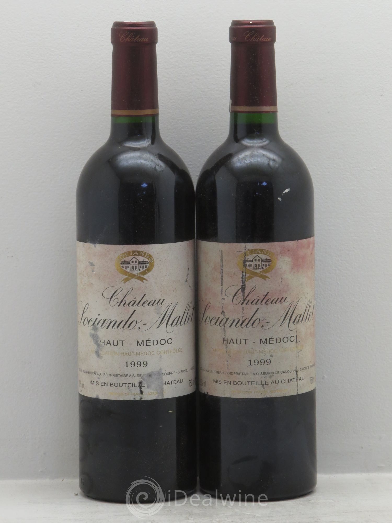 Château Sociando Mallet 1999 - Lot de 2 bouteilles - 0