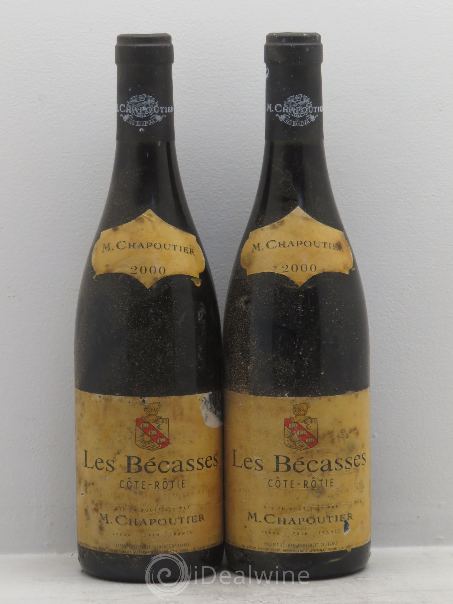 Côte-Rôtie Les Bécasses Chapoutier 2000 - Lot de 2 bouteilles - 0