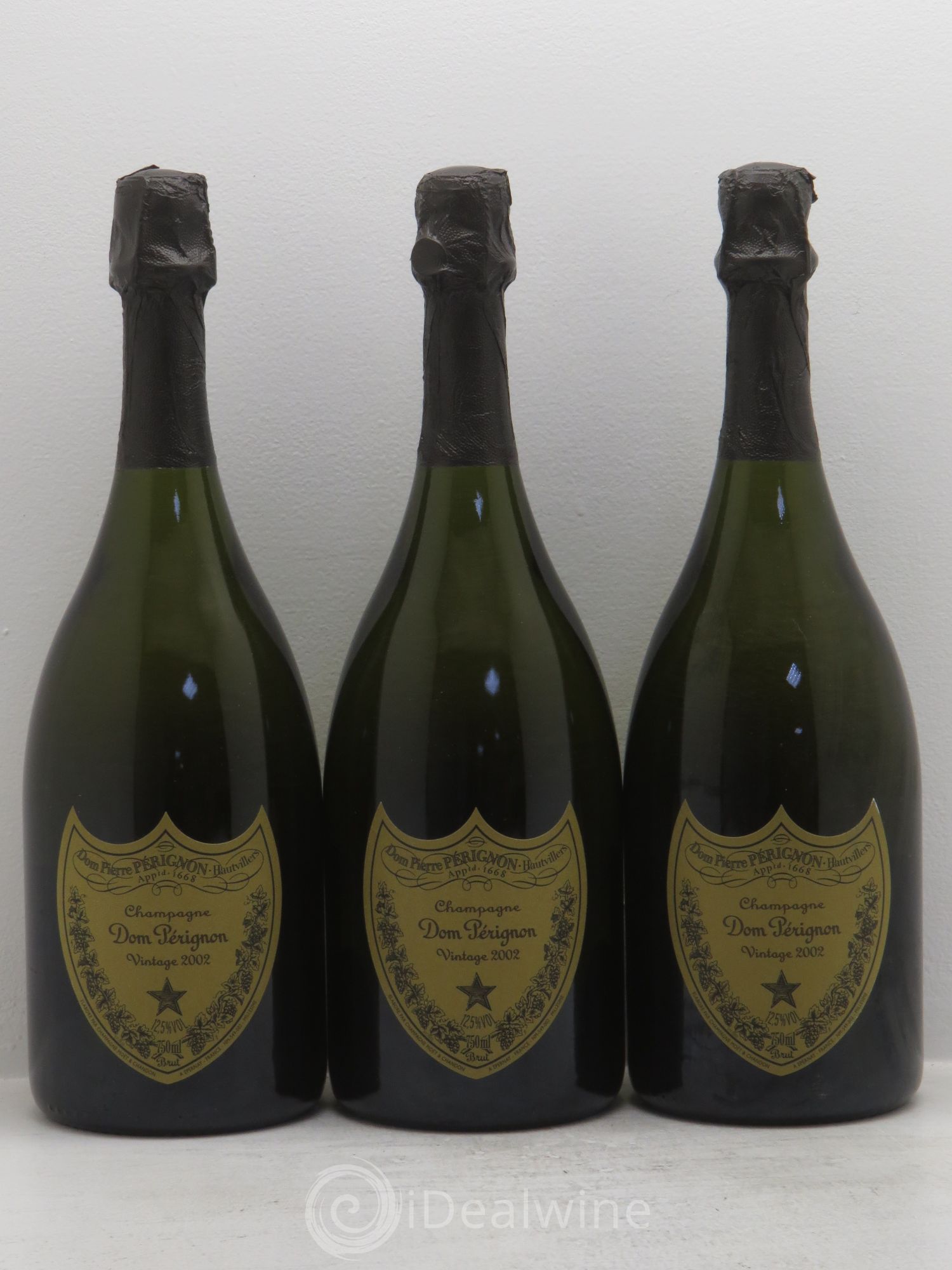 Brut Dom Pérignon 2002 - Lot de 3 bouteilles - 0