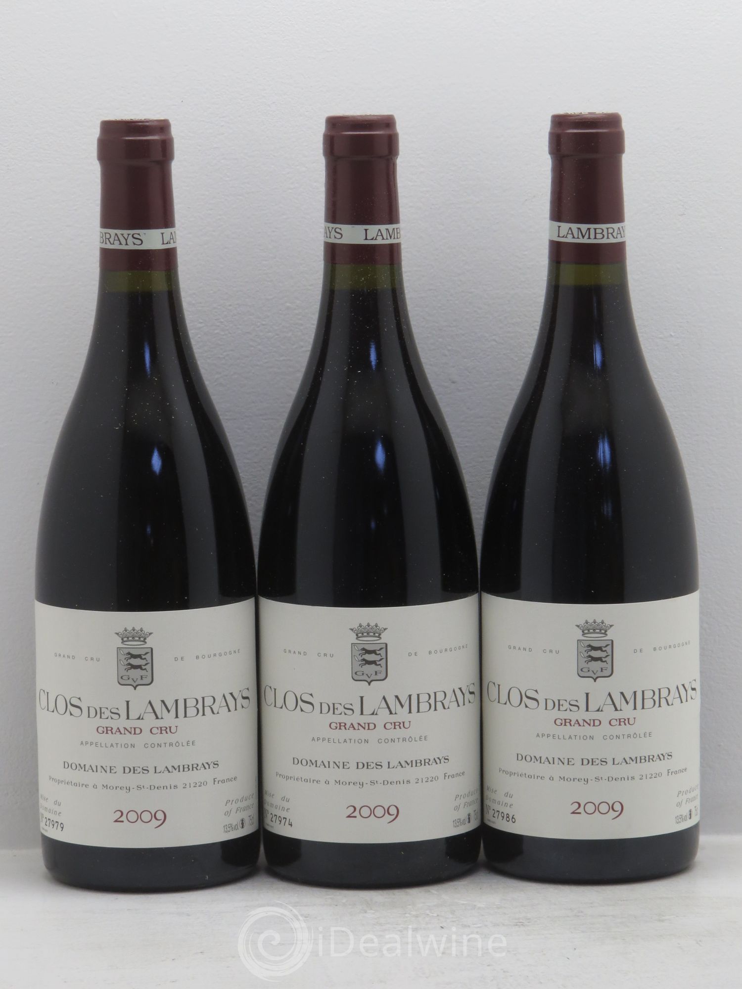 Clos des Lambrays Grand Cru Domaine des Lambrays 2009 - Lot de 3 bouteilles - 0