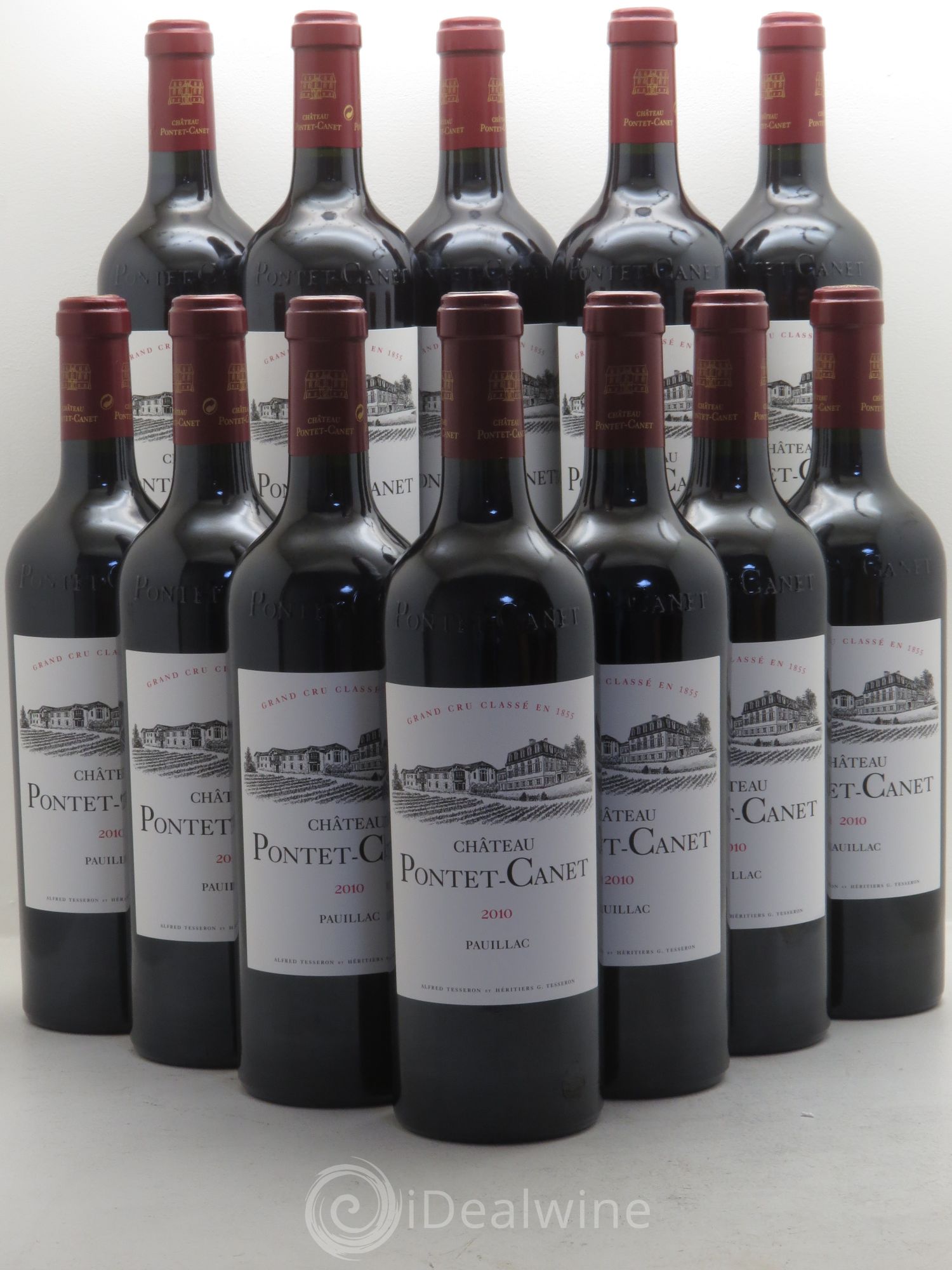 Château Pontet Canet 5ème Grand Cru Classé 2010 - Lot de 12 bouteilles - 0