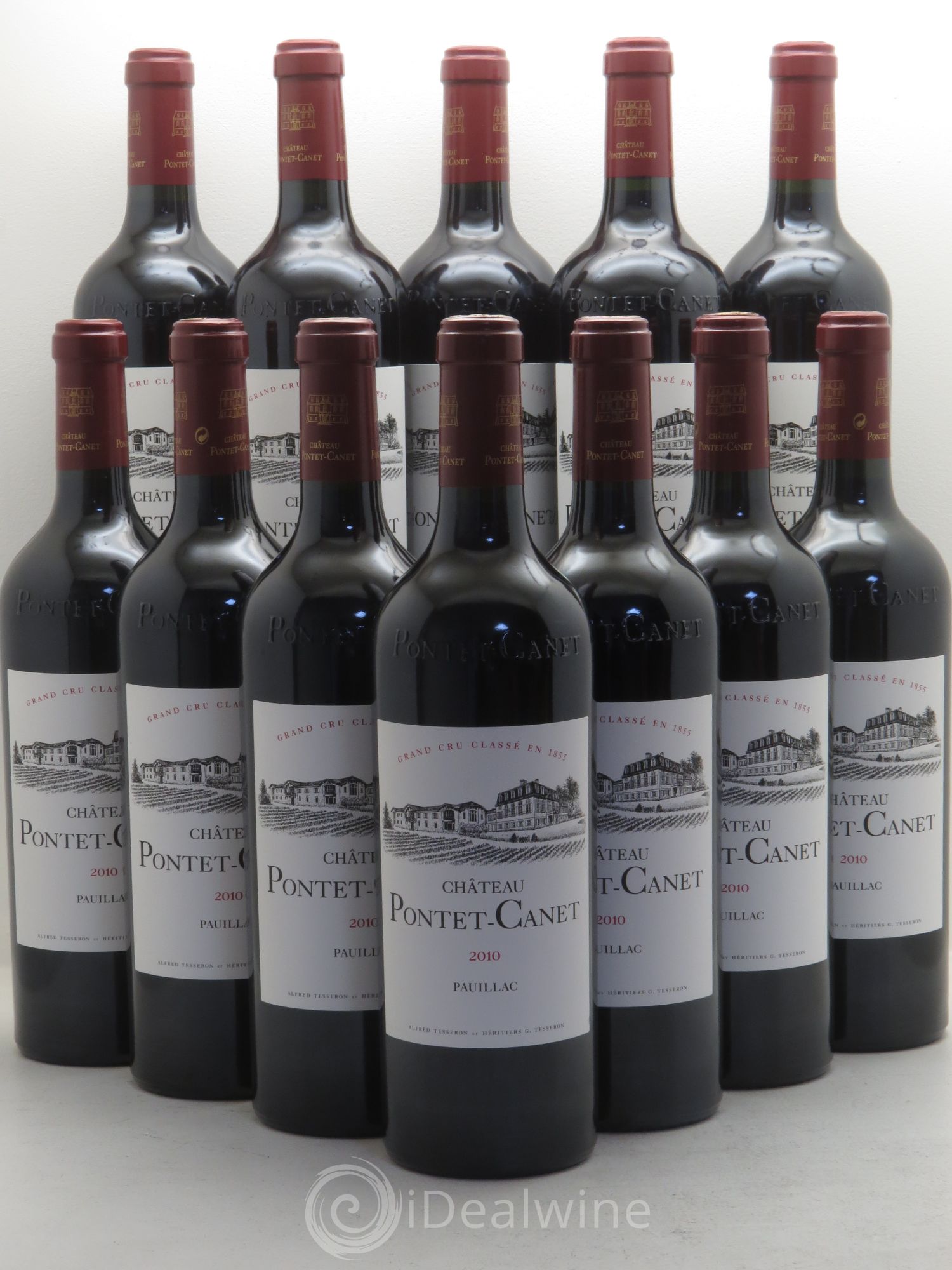 Château Pontet Canet 5ème Grand Cru Classé 2010 - Lot de 12 bouteilles - 0