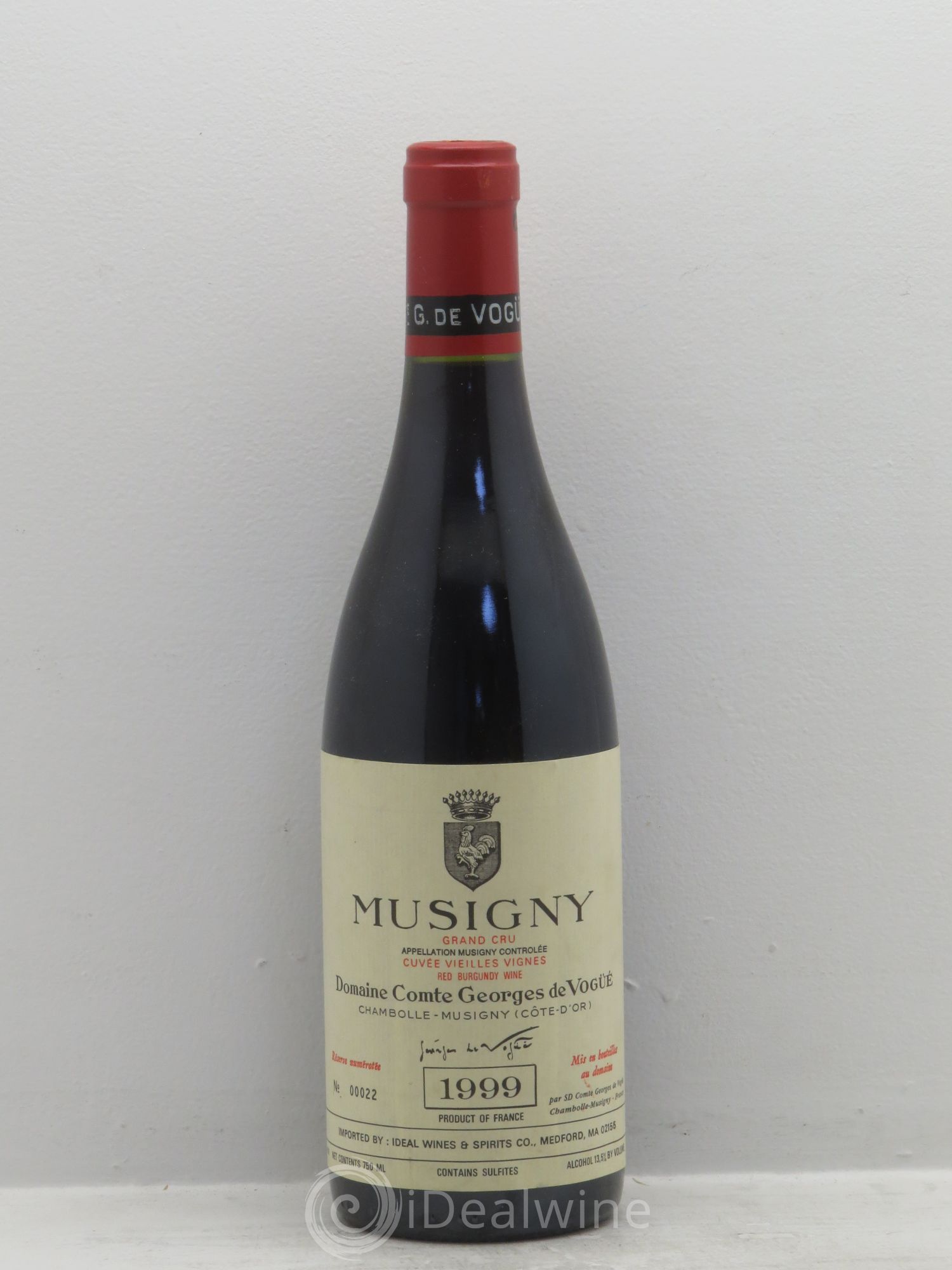 Musigny Grand Cru Cuvée Vieilles Vignes Comte Georges de Vogüé Vieilles Vignes 1999 - Lot de 1 bouteille - 0
