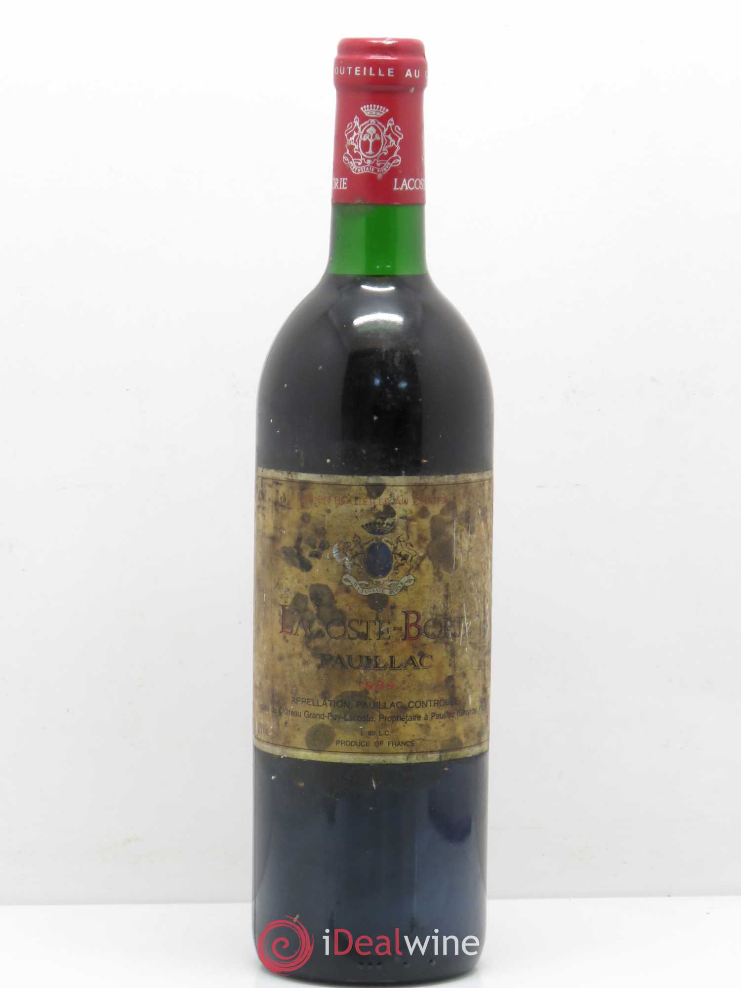 Lacoste Borie 1989 - Lot de 1 bouteille - 0