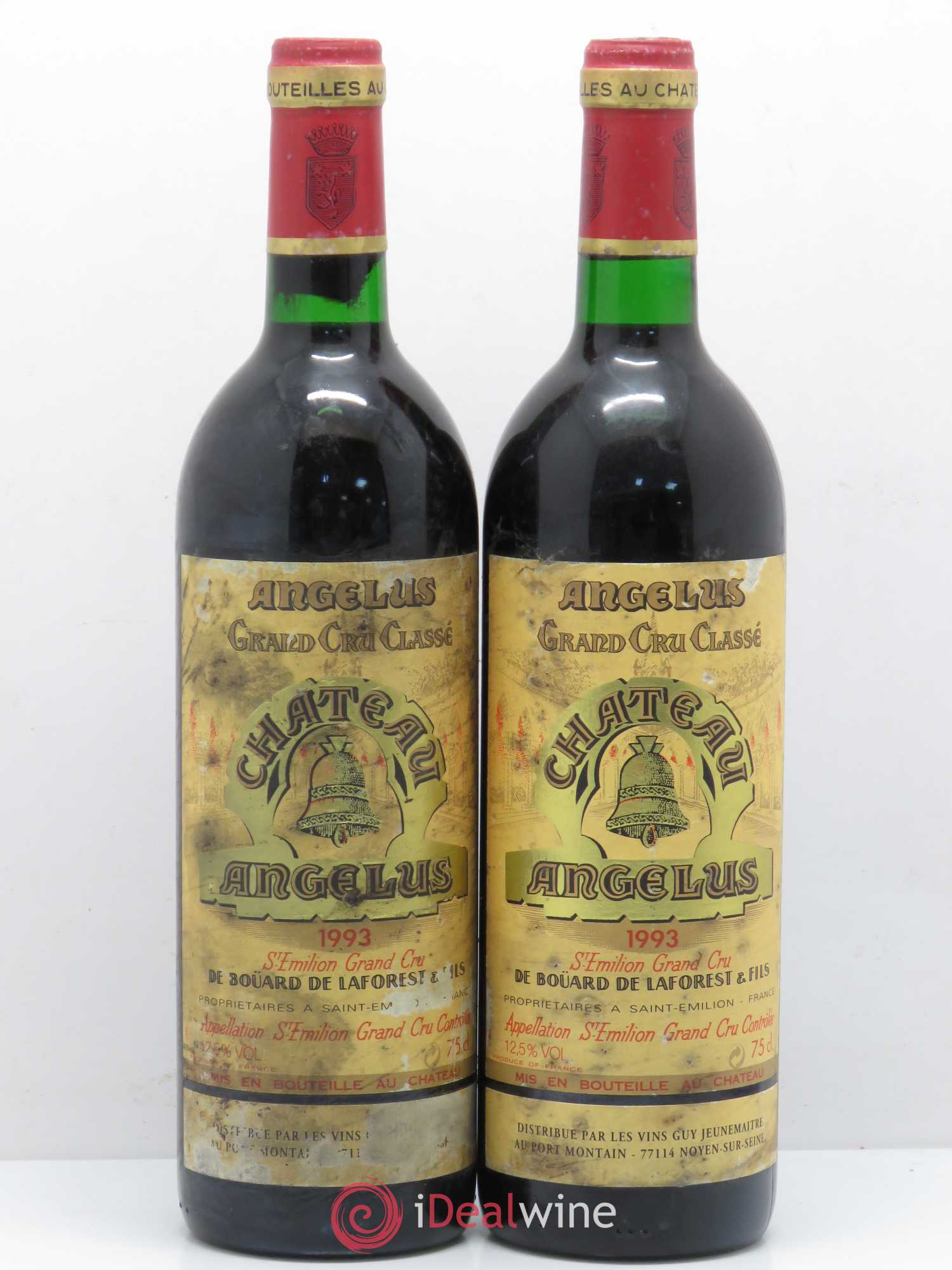Château Angélus 1er Grand Cru Classé A 1993 - Lot de 2 bouteilles - 0