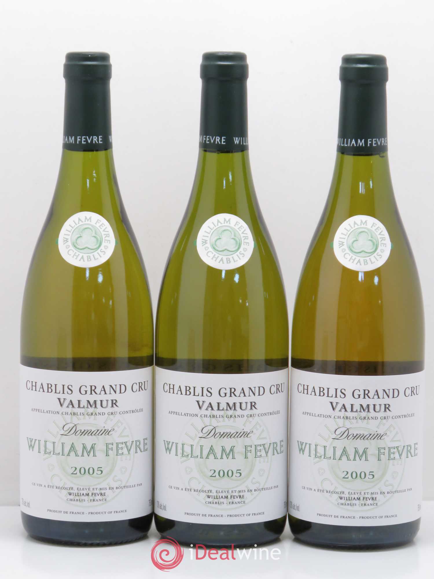 Chablis Grand Cru Valmur William Fèvre 2005 - Lot de 3 bouteilles - 0