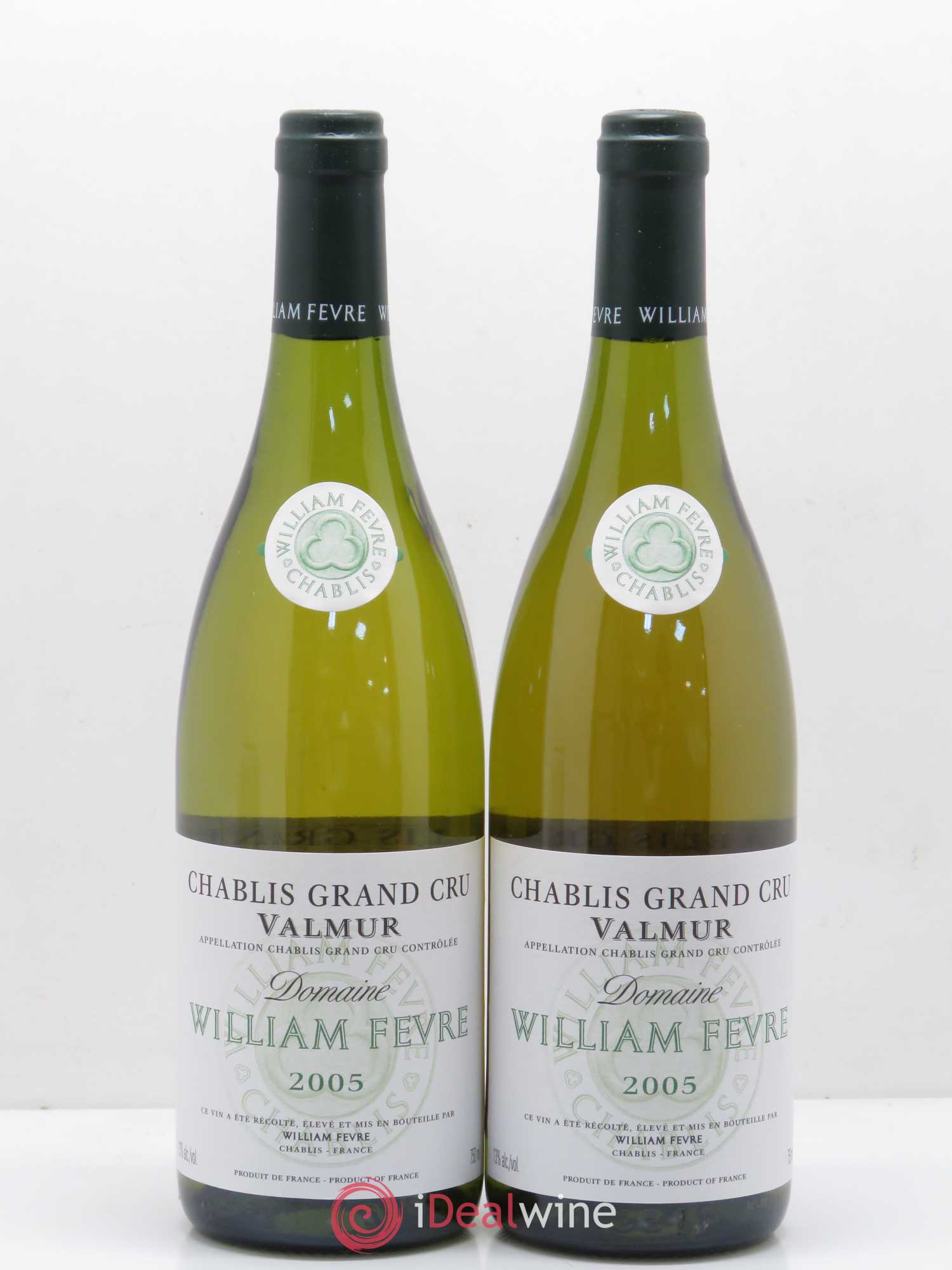 Chablis Grand Cru Valmur William Fèvre 2005 - Lot de 2 bouteilles - 0