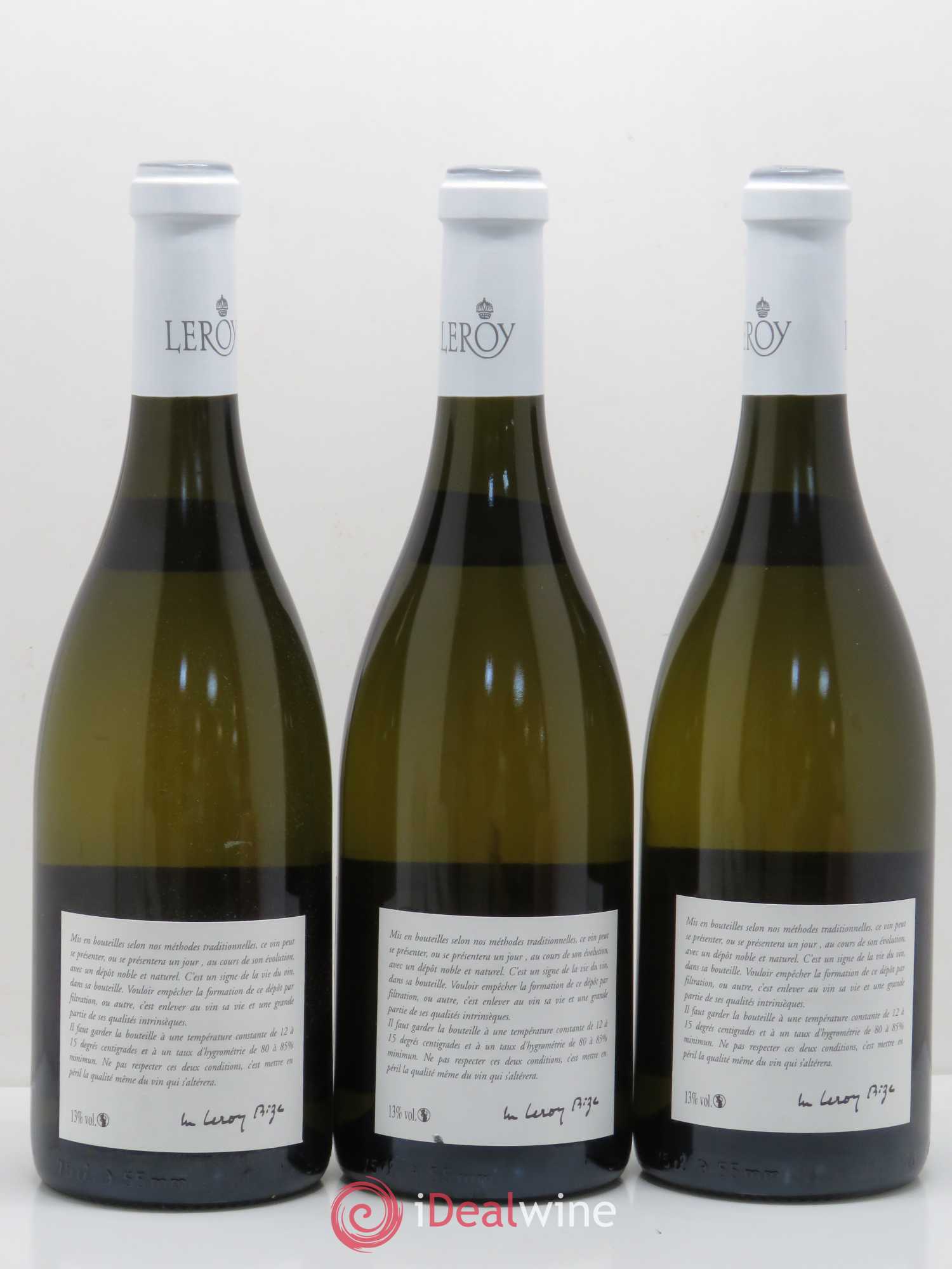 Meursault 1er Cru Les Bouchères Leroy SA 2008 - Lot de 3 bouteilles - 1