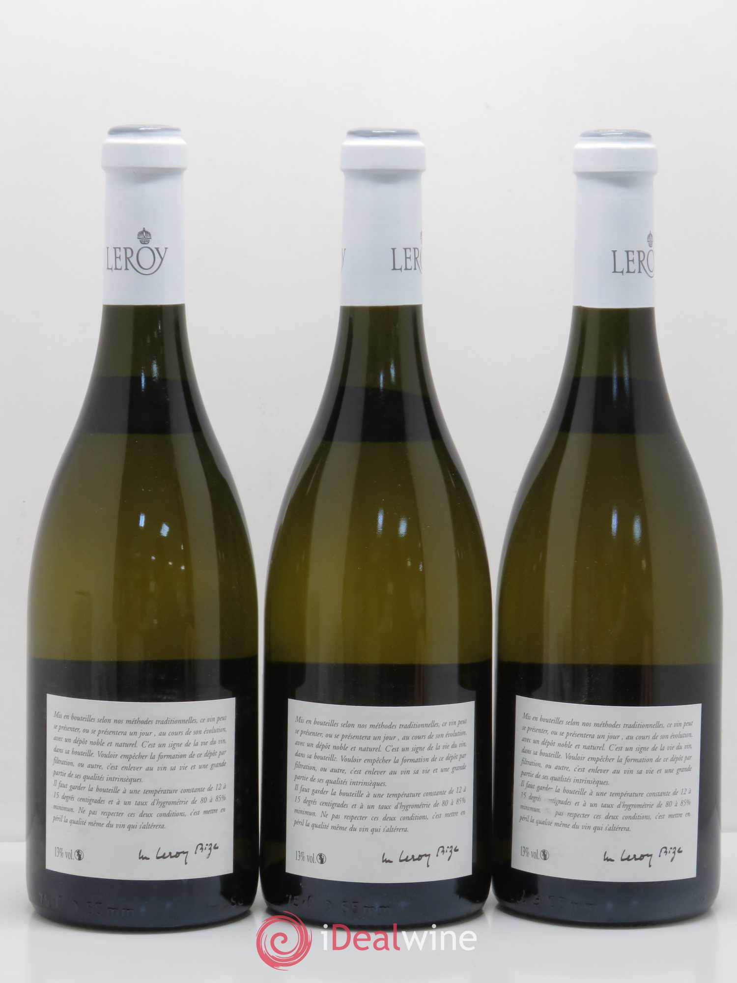 Meursault 1er Cru Les Bouchères Leroy SA 2008 - Lot de 3 bouteilles - 1