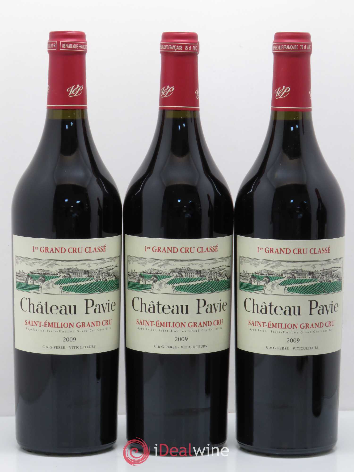 Château Pavie 1er Grand Cru Classé A 2009 - Lot de 12 bouteilles - 1