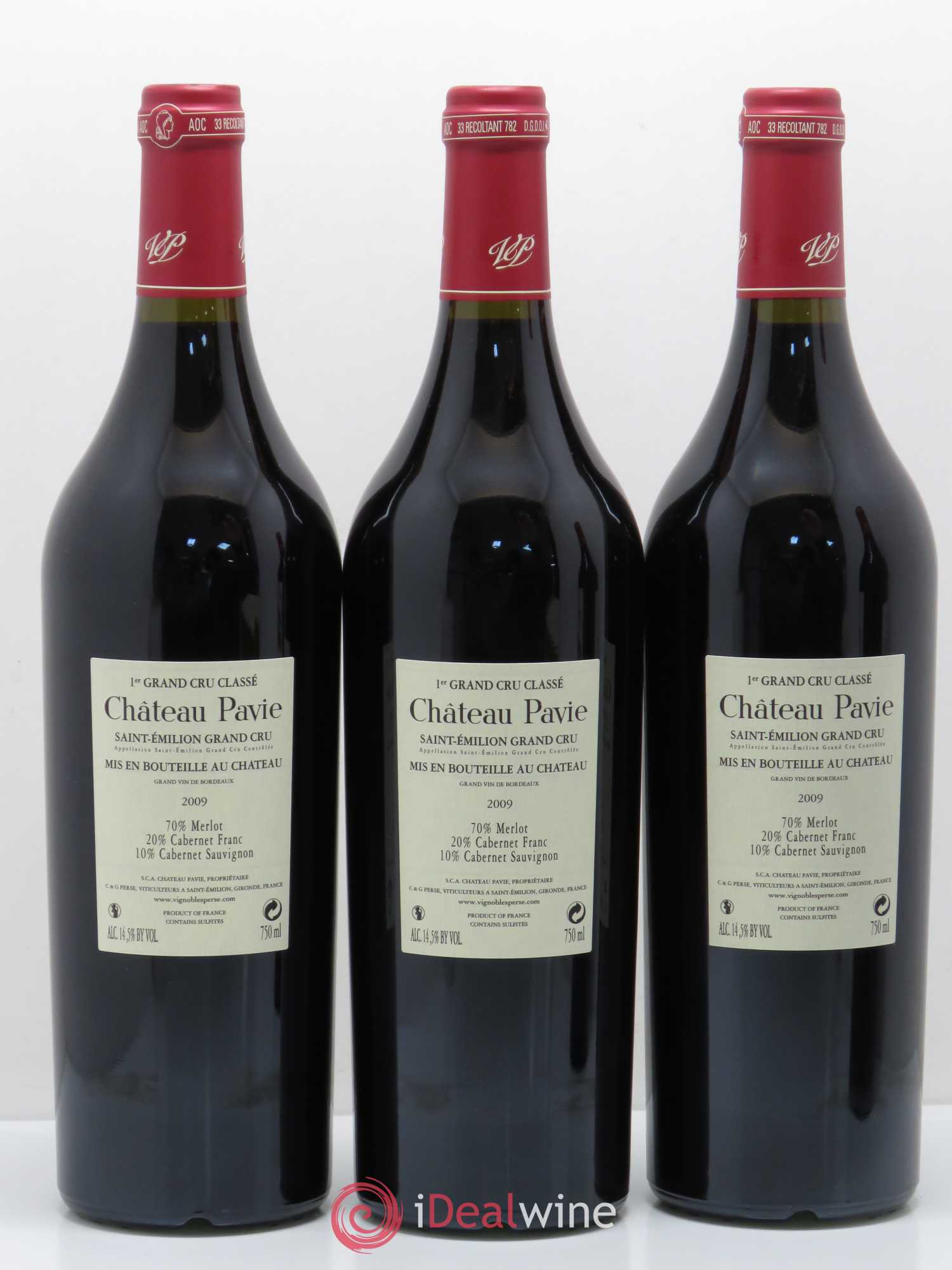 Château Pavie 1er Grand Cru Classé A 2009 - Lot de 12 bouteilles - 6