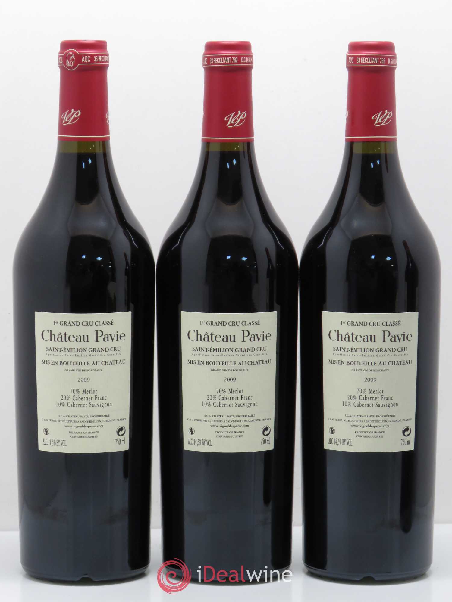 Château Pavie 1er Grand Cru Classé A 2009 - Lot de 12 bouteilles - 8