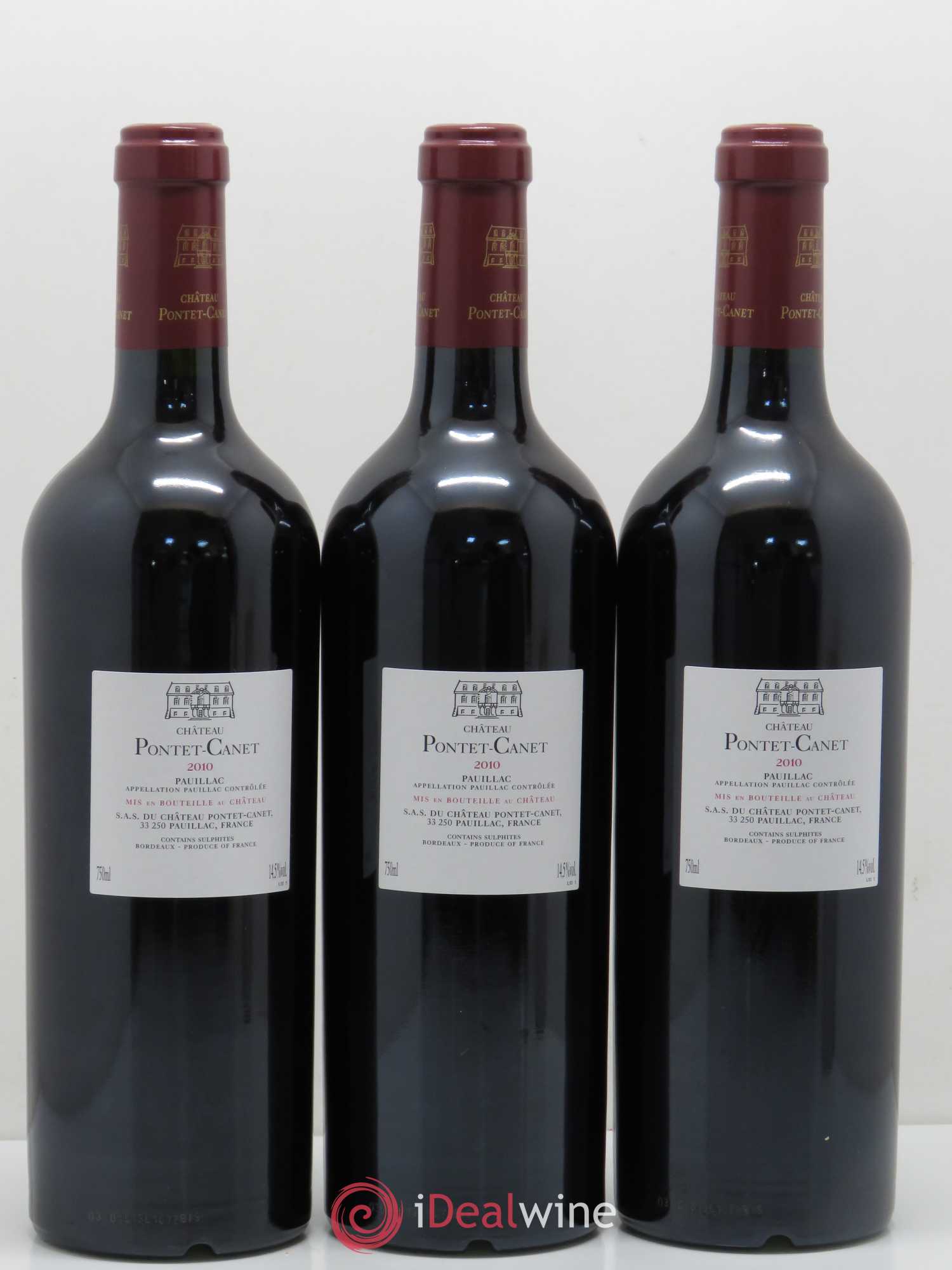 Château Pontet Canet 5ème Grand Cru Classé 2010 - Lot de 12 bouteilles - 4