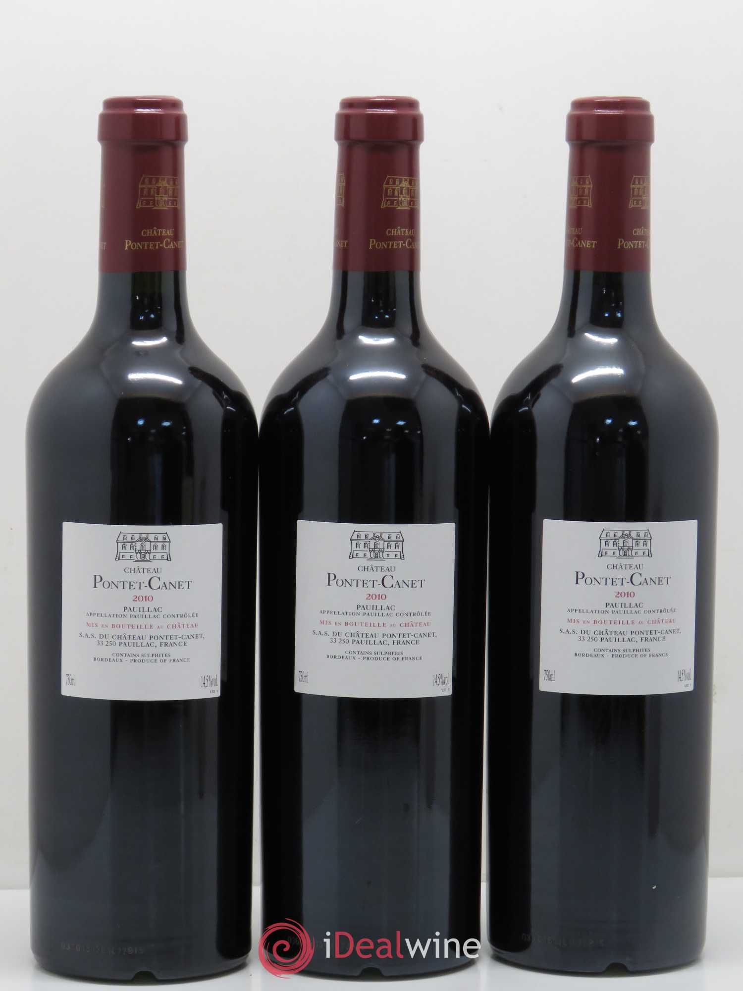 Château Pontet Canet 5ème Grand Cru Classé 2010 - Lot de 12 bouteilles - 8