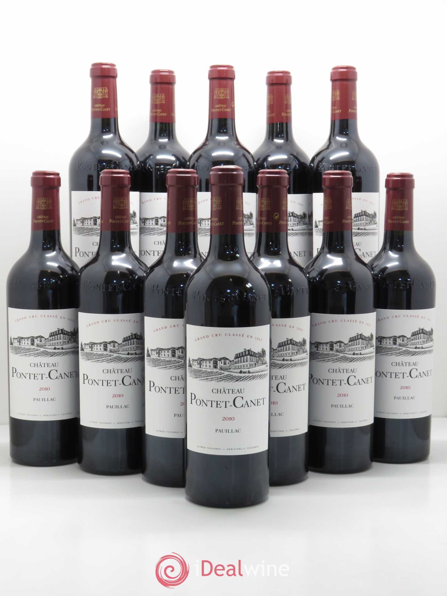 Château Pontet Canet 5ème Grand Cru Classé 2010 - Lot de 12 bouteilles - 0