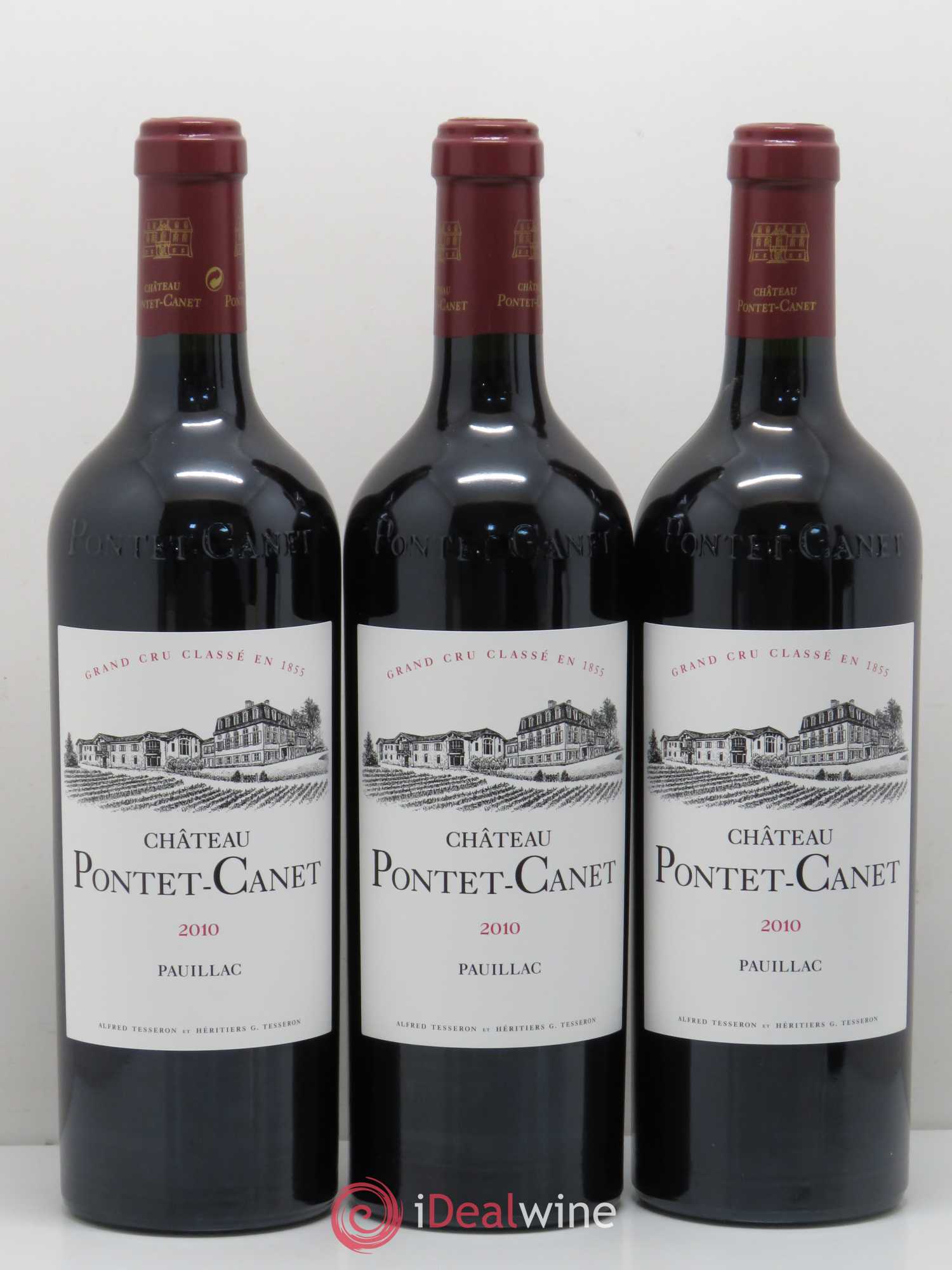 Château Pontet Canet 5ème Grand Cru Classé 2010 - Lot de 12 bouteilles - 1