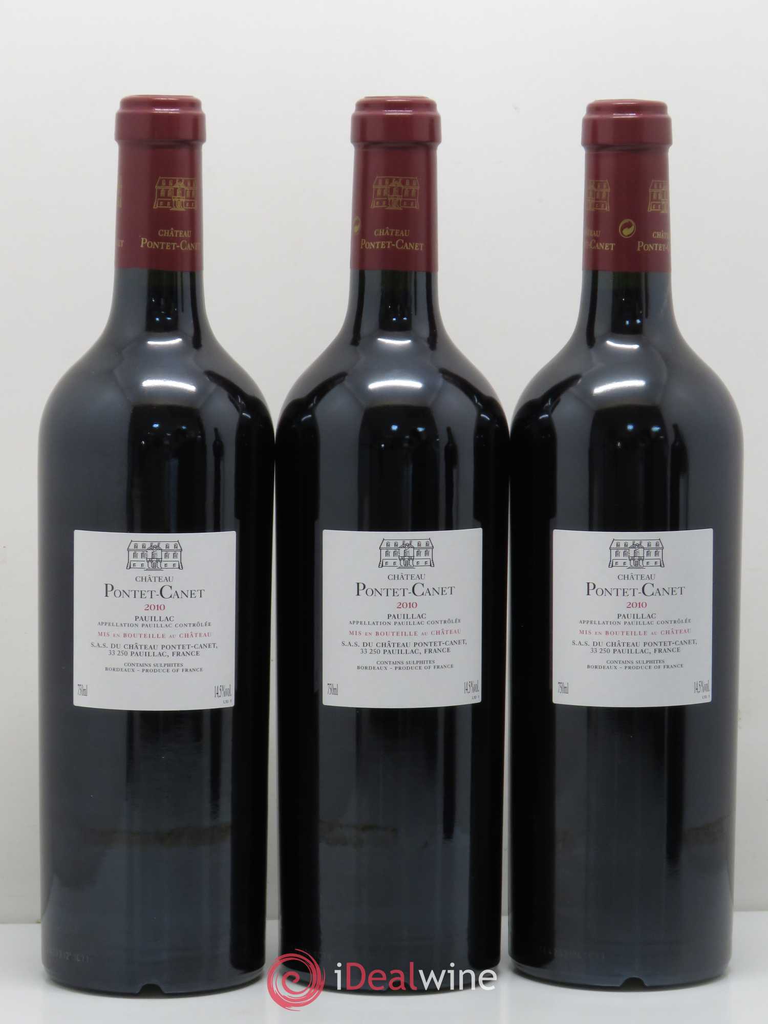 Château Pontet Canet 5ème Grand Cru Classé 2010 - Lot de 12 bouteilles - 5