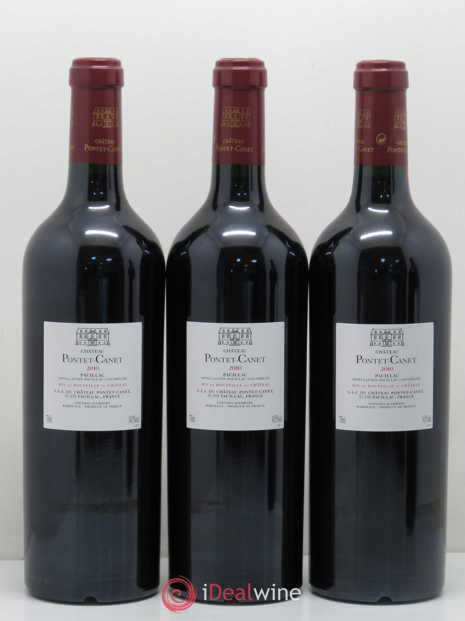 Château Pontet Canet 5ème Grand Cru Classé 2010 - Lot de 12 bouteilles - 8