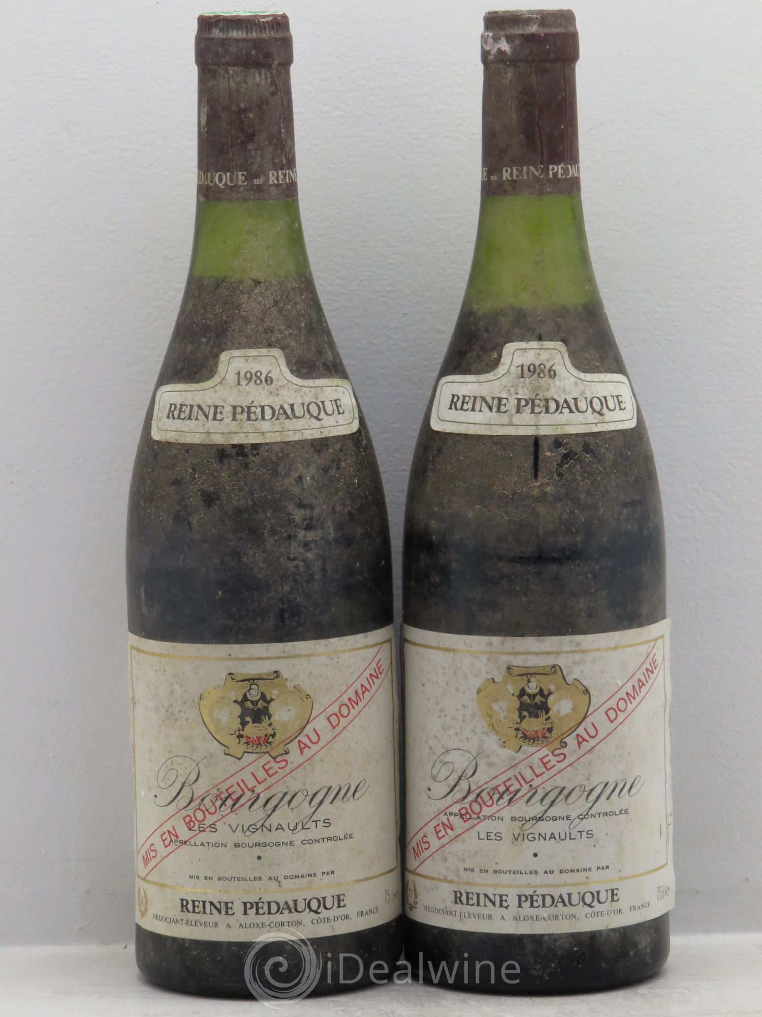 Bourgogne Les Vignaults Reine Pédauque 1986 - Posten von 2 Flaschen - 0