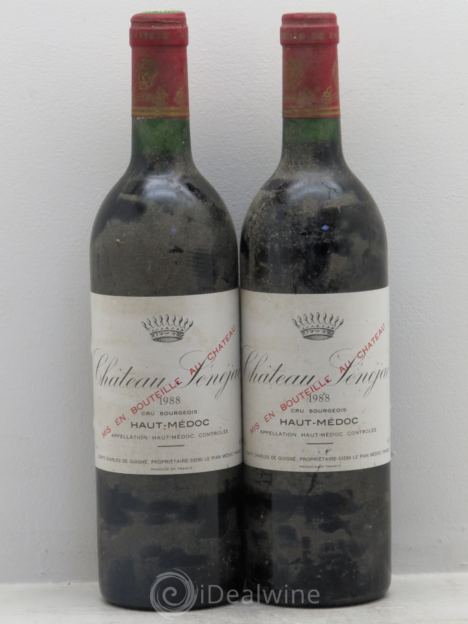 Château Sénejac Cru Bourgeois 1988 - Lot de 2 bouteilles - 0