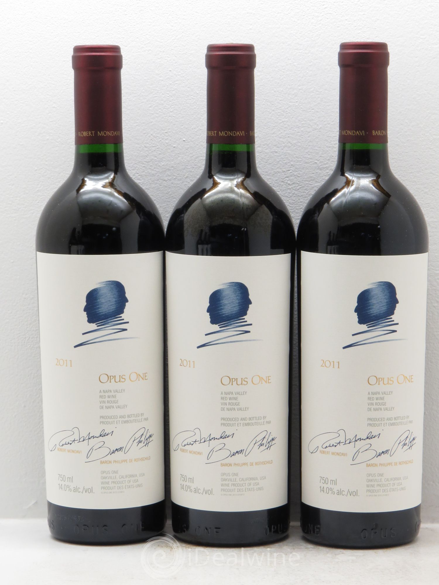 Napa Valley Opus One Robert Mondavi 2011 - Lot de 6 bouteilles - 1