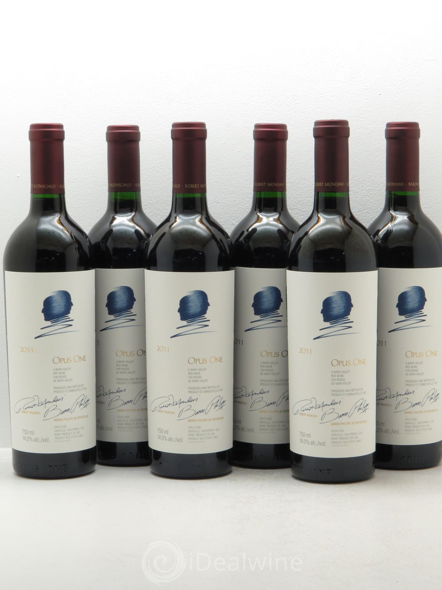 Napa Valley Opus One Robert Mondavi 2011 - Lot de 6 bouteilles - 0