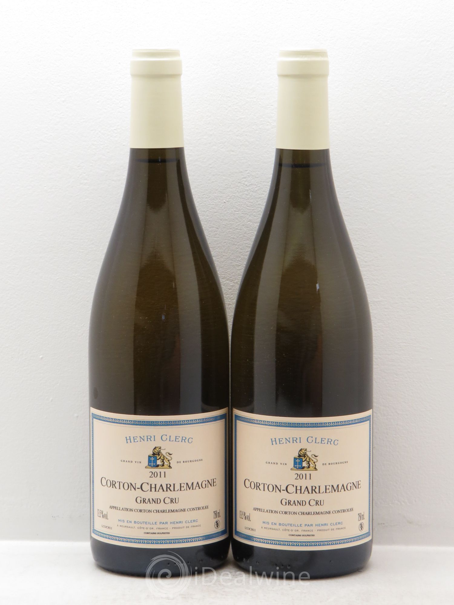 Corton-Charlemagne Grand Cru Henri Clerc 2011 - Lot de 2 bouteilles - 0