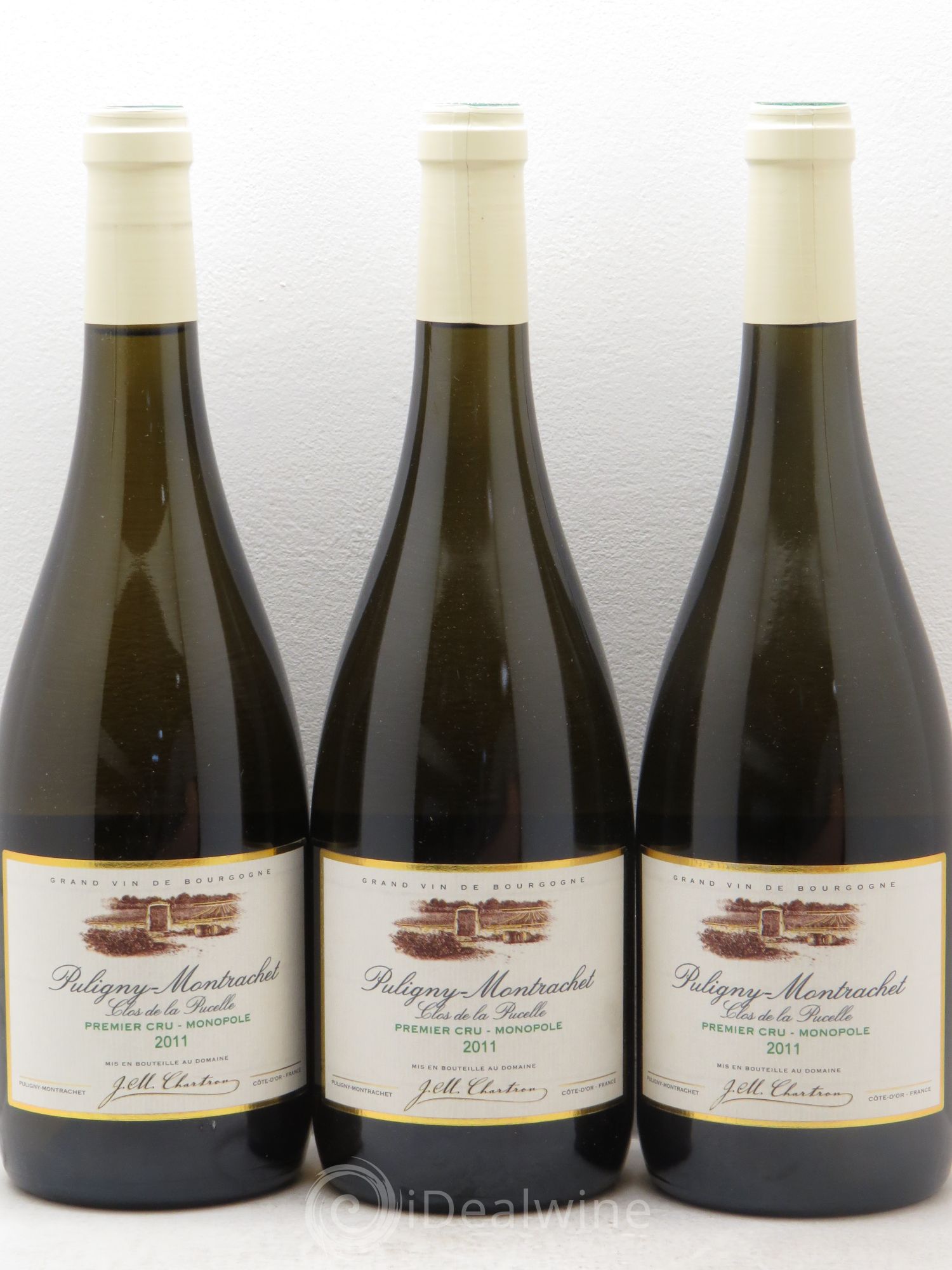 Puligny-Montrachet 1er Cru Clos de la Pucelle Jean Chartron (Domaine) 2011 - Lot de 3 bouteilles - 0