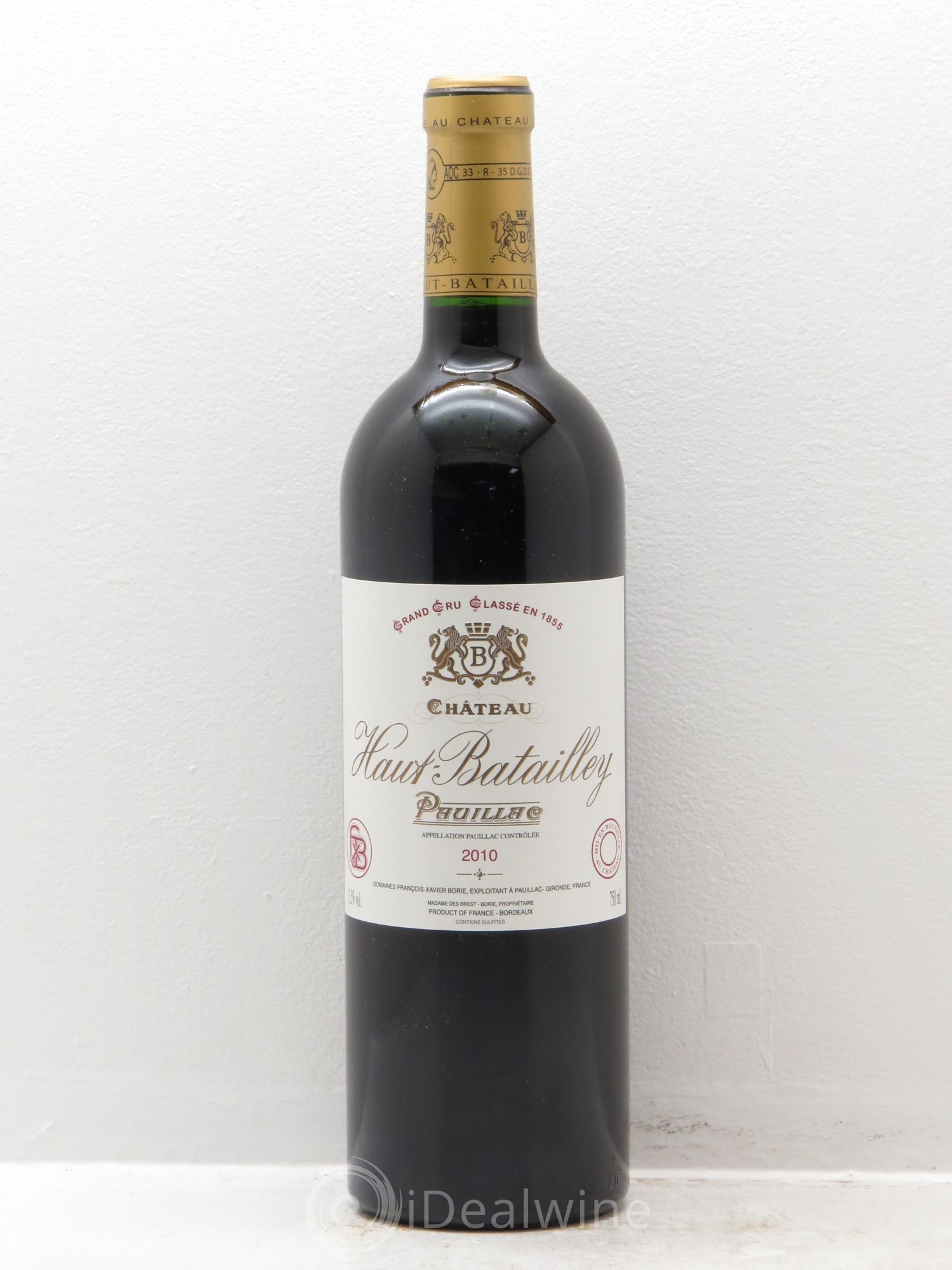 Château Haut Batailley 5ème Grand Cru Classé 2010 - Lot de 6 bouteilles - 0