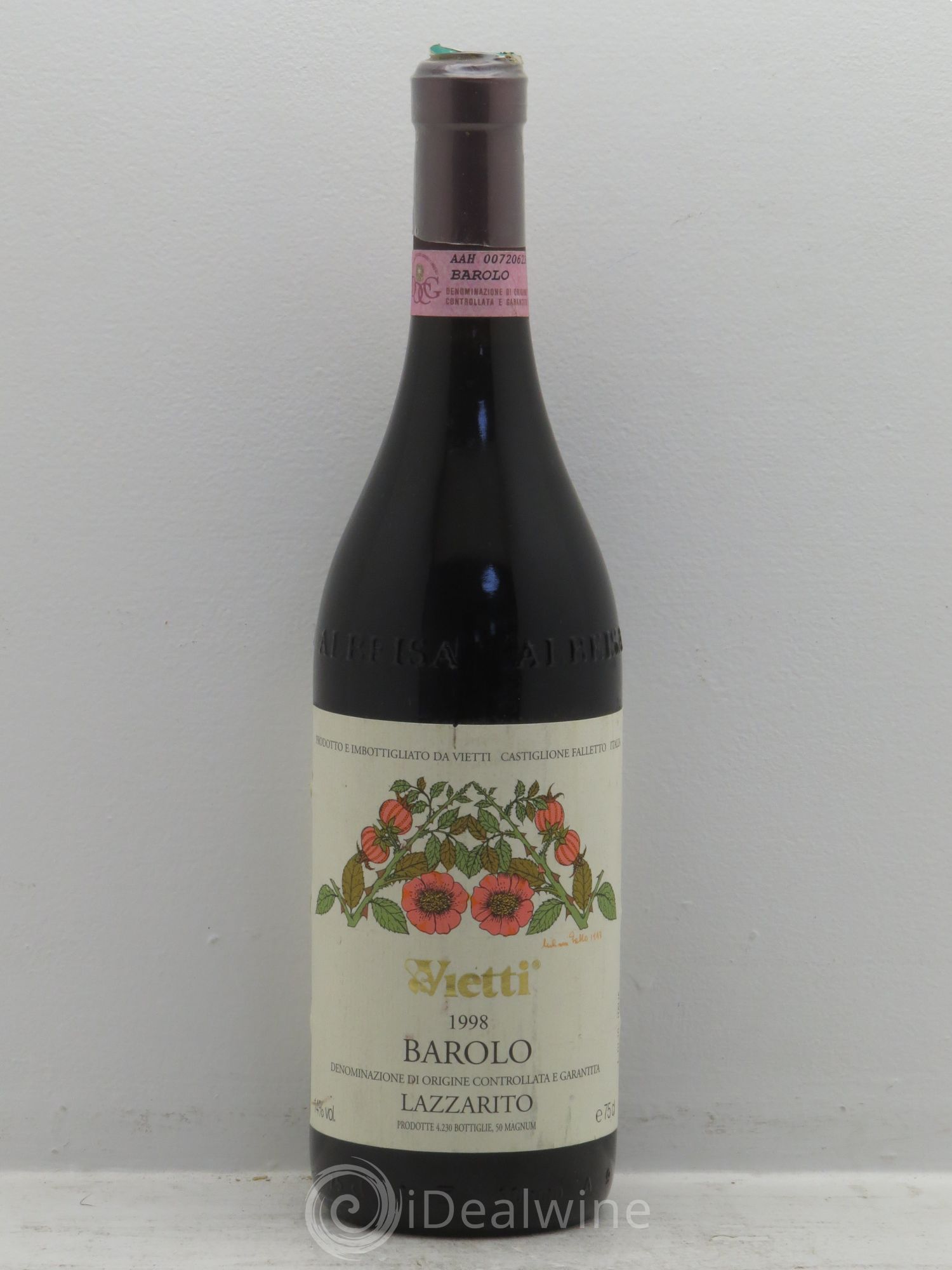 Barolo Vietti Lazzarito 1998 - Posten von 1 Flasche - 0