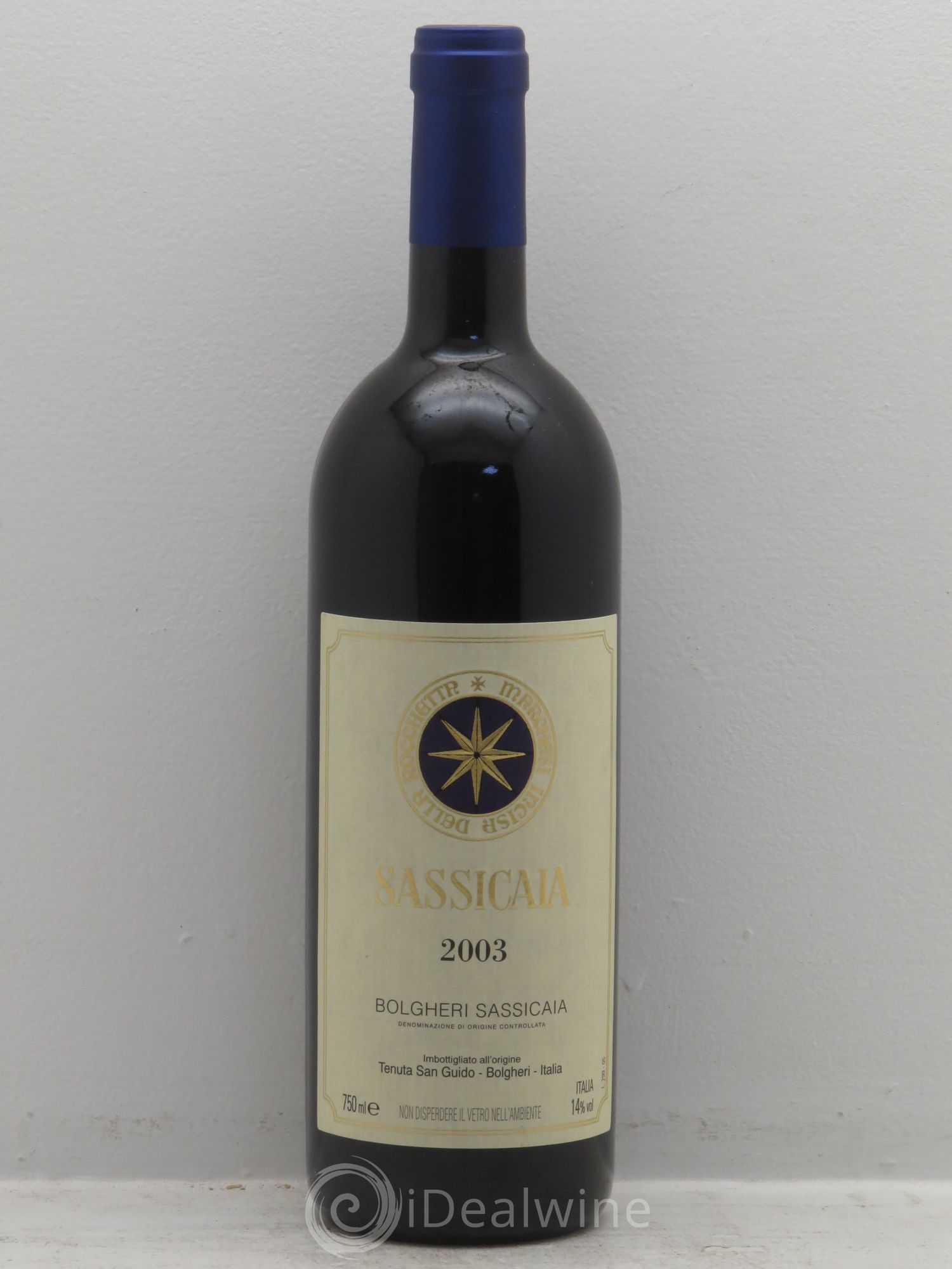 Bolgheri DOC Sassicaia Tenuta San Guido 2003 - Lot de 6 bouteilles - 0