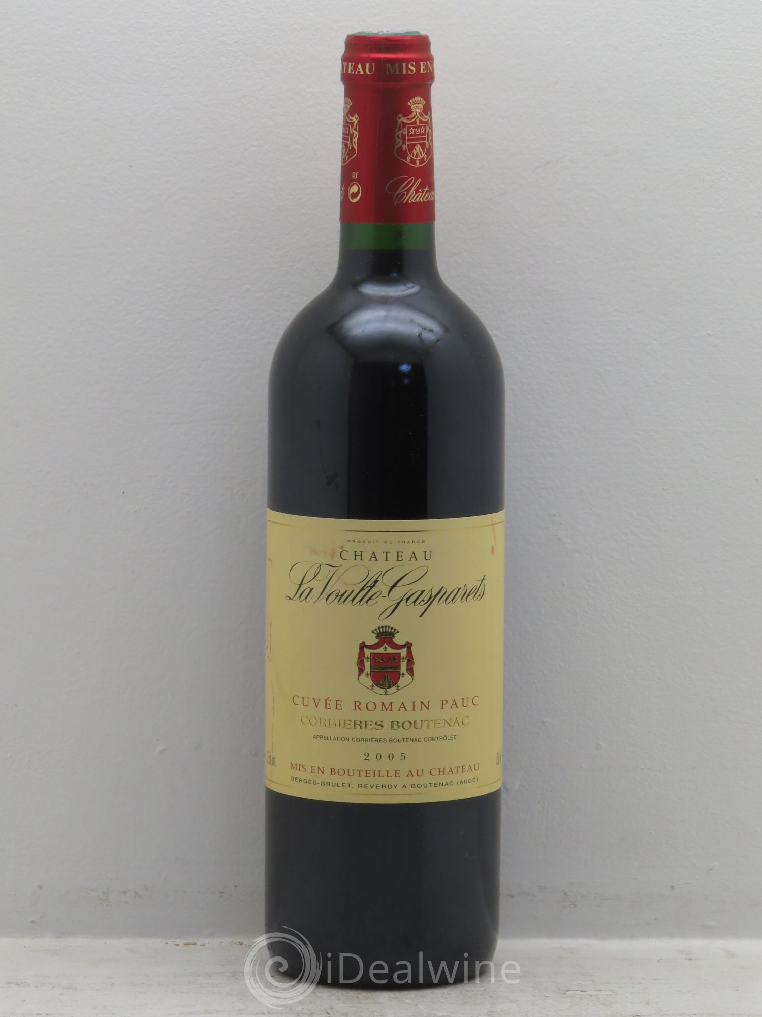 Corbières Boutenac La Voulte-Gasparets Cuvée Romain Pauc Patrick Reverdy 2005 - Lot de 1 bouteille - 0
