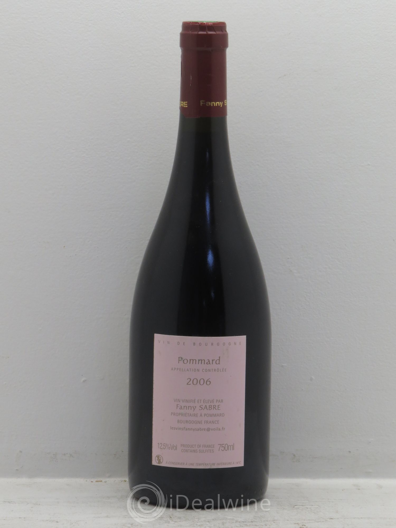 Pommard Fanny Sabre 2006 - Lot de 1 bouteille - 1