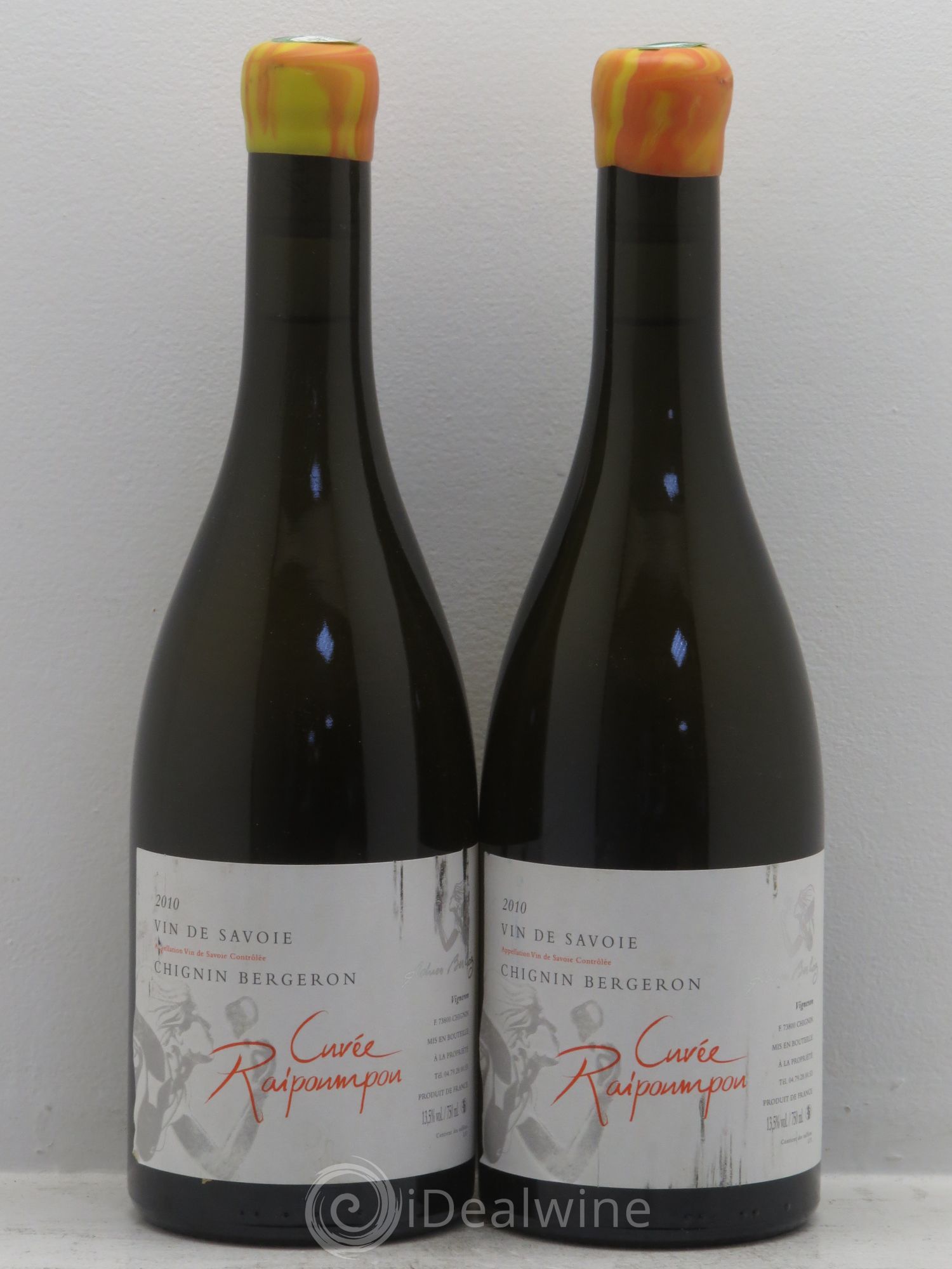 Vin de Savoie Adrien Berlioz Cuvée Raipompon Chignin Bergeron 2010 - Posten von 2 Flaschen - 0