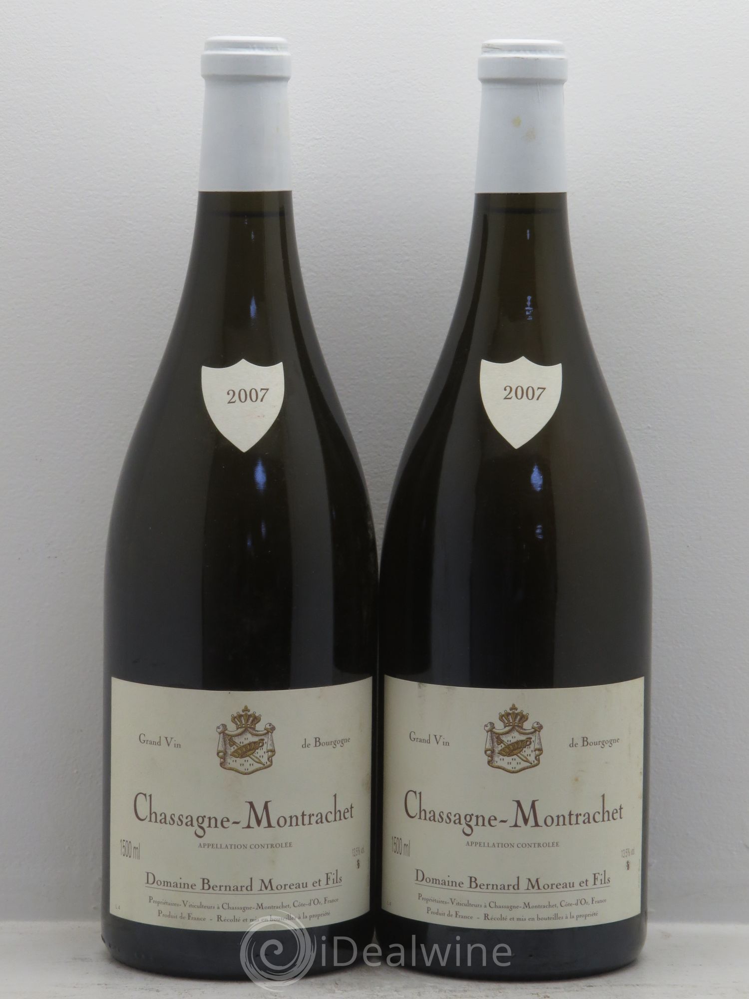 Chassagne-Montrachet Bernard Moreau 2007 - Posten von 2 Magnum - 0