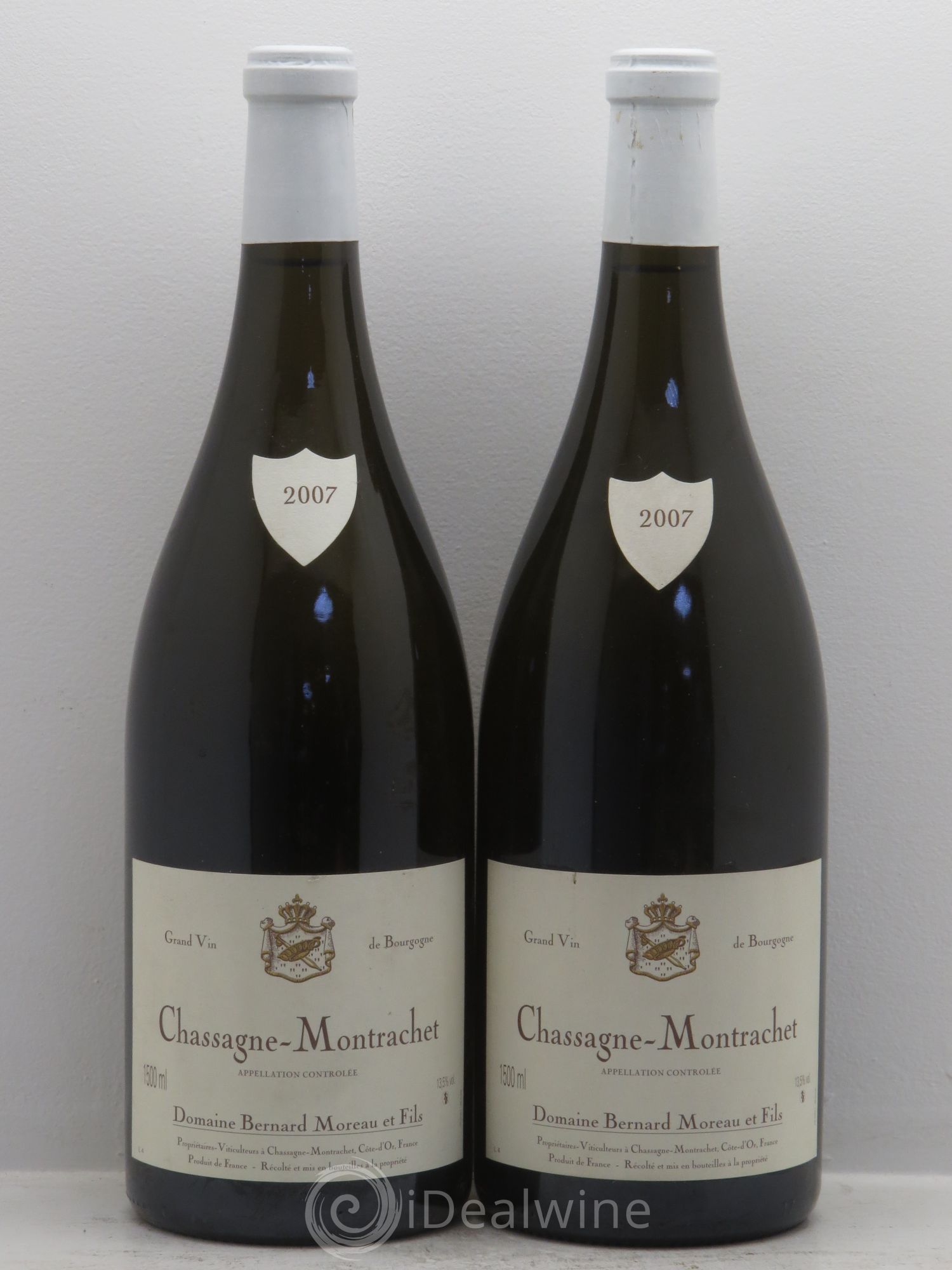Chassagne-Montrachet Bernard Moreau 2007 - Posten von 2 Magnum - 0