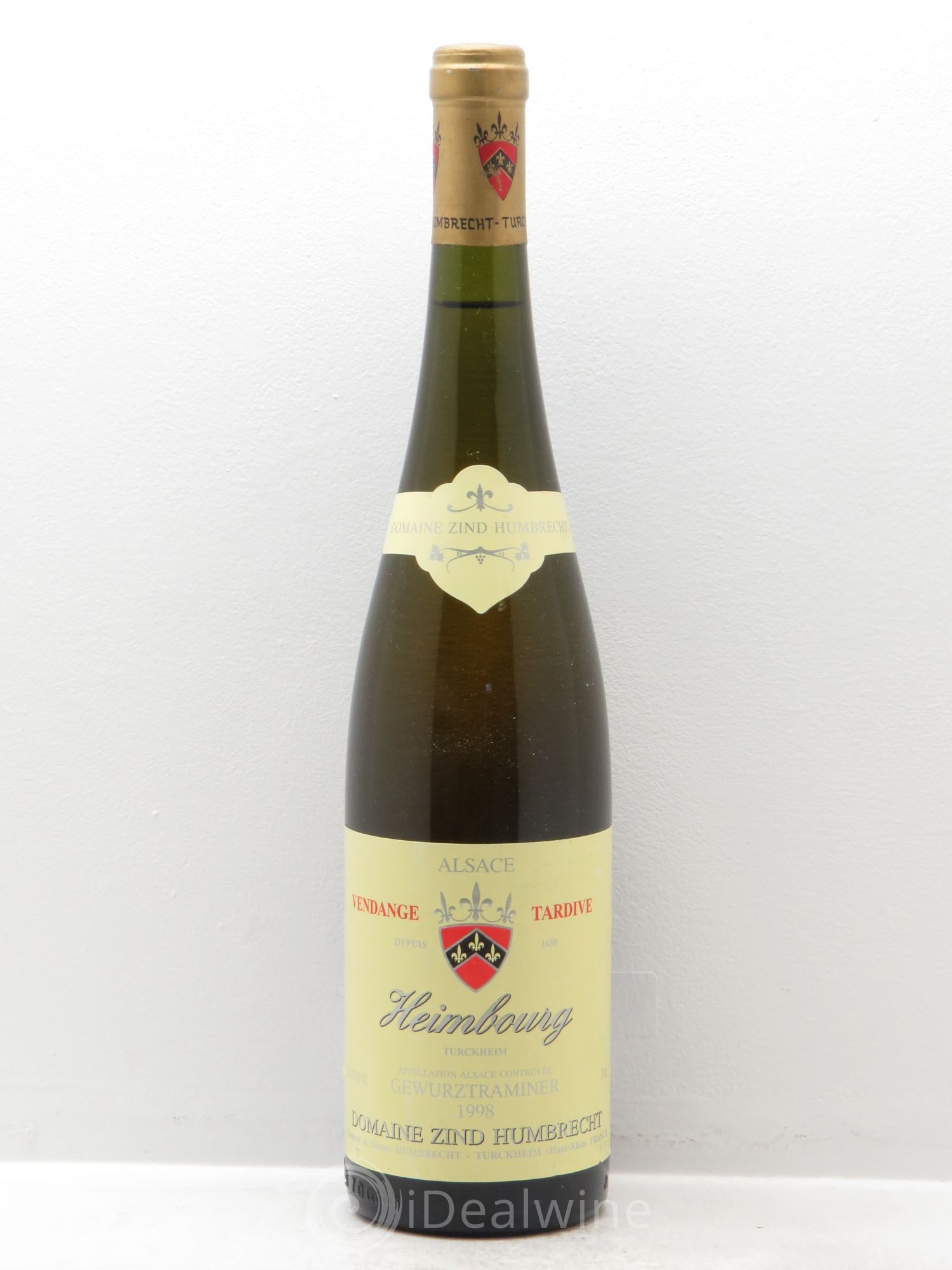 Alsace Gewurztraminer Vendanges Tardives Zind-Humbrecht (Domaine) Heimbourg 1998 - Lotto di 1 bottiglia - 0