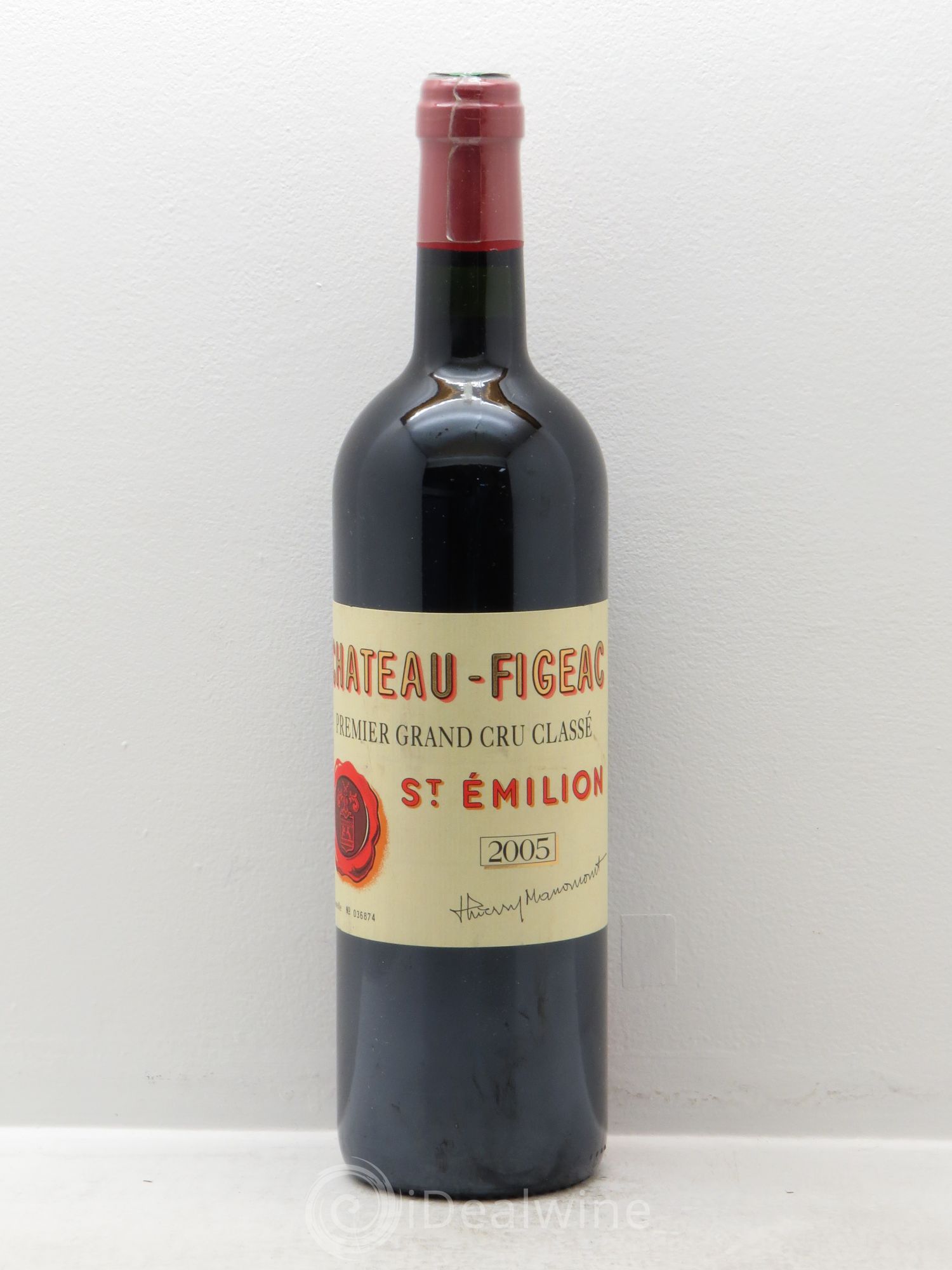 Château Figeac 1er Grand Cru Classé A 2005 - Lot de 1 bouteille - 0